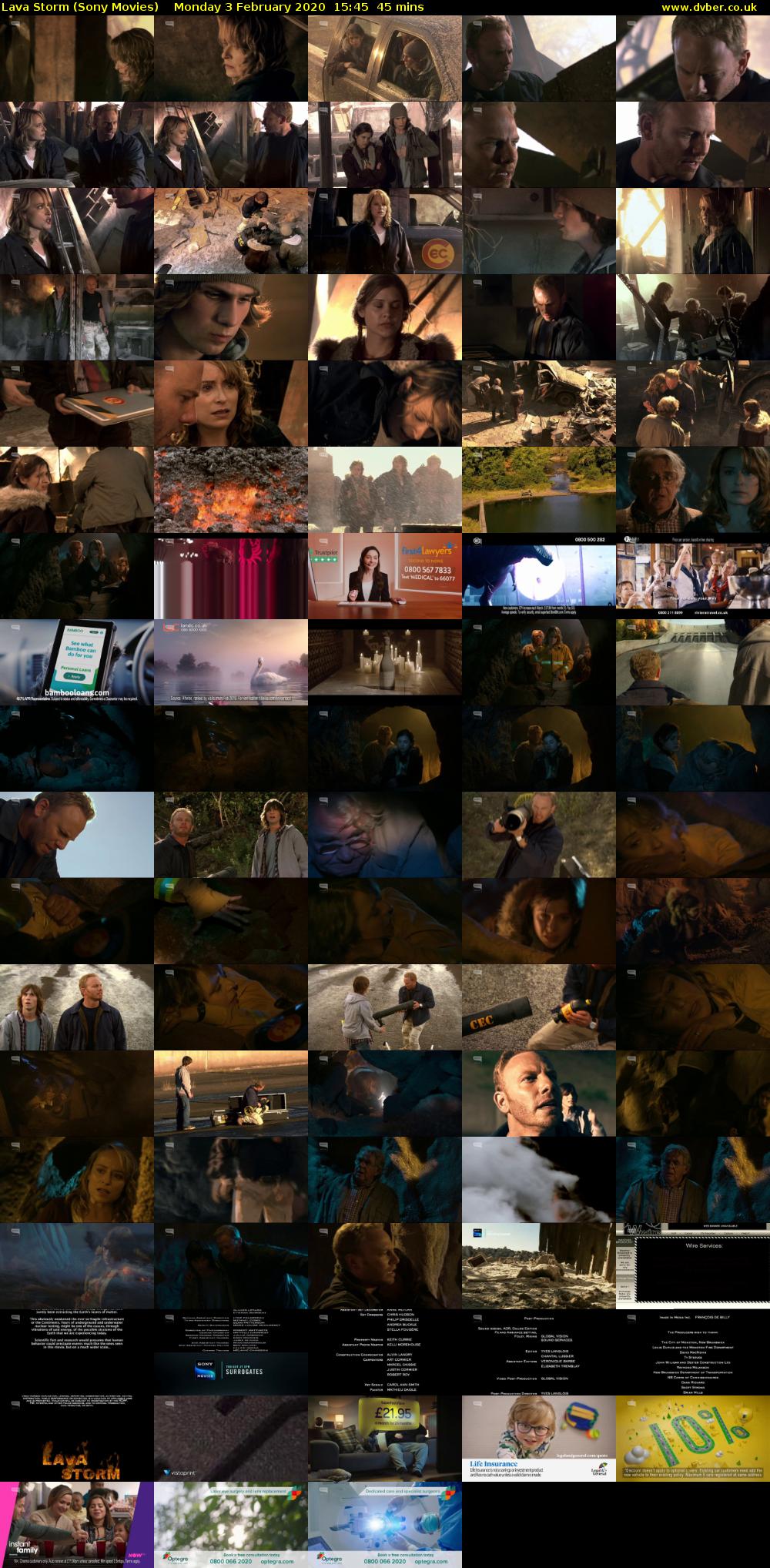 Lava Storm (Sony Movies) Monday 3 February 2020 15:45 - 16:30