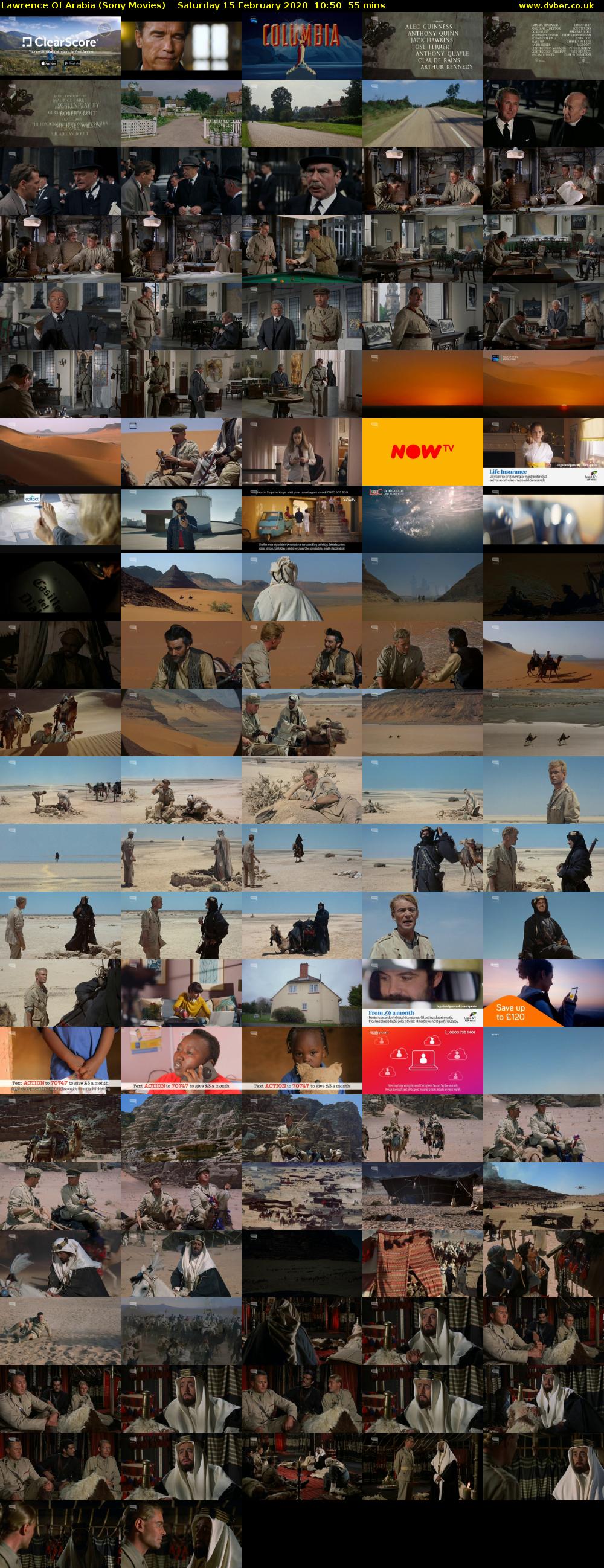 Lawrence Of Arabia (Sony Movies) Saturday 15 February 2020 10:50 - 11:45