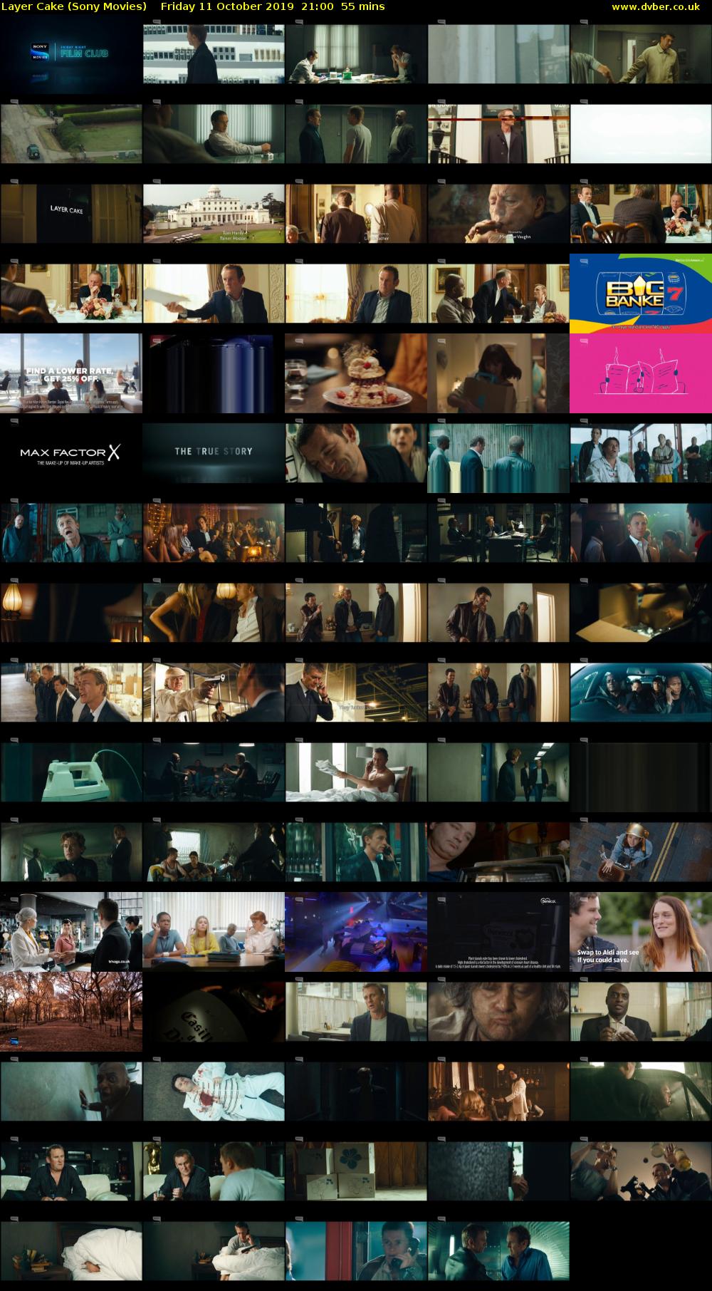 Layer Cake (Sony Movies) Friday 11 October 2019 21:00 - 21:55