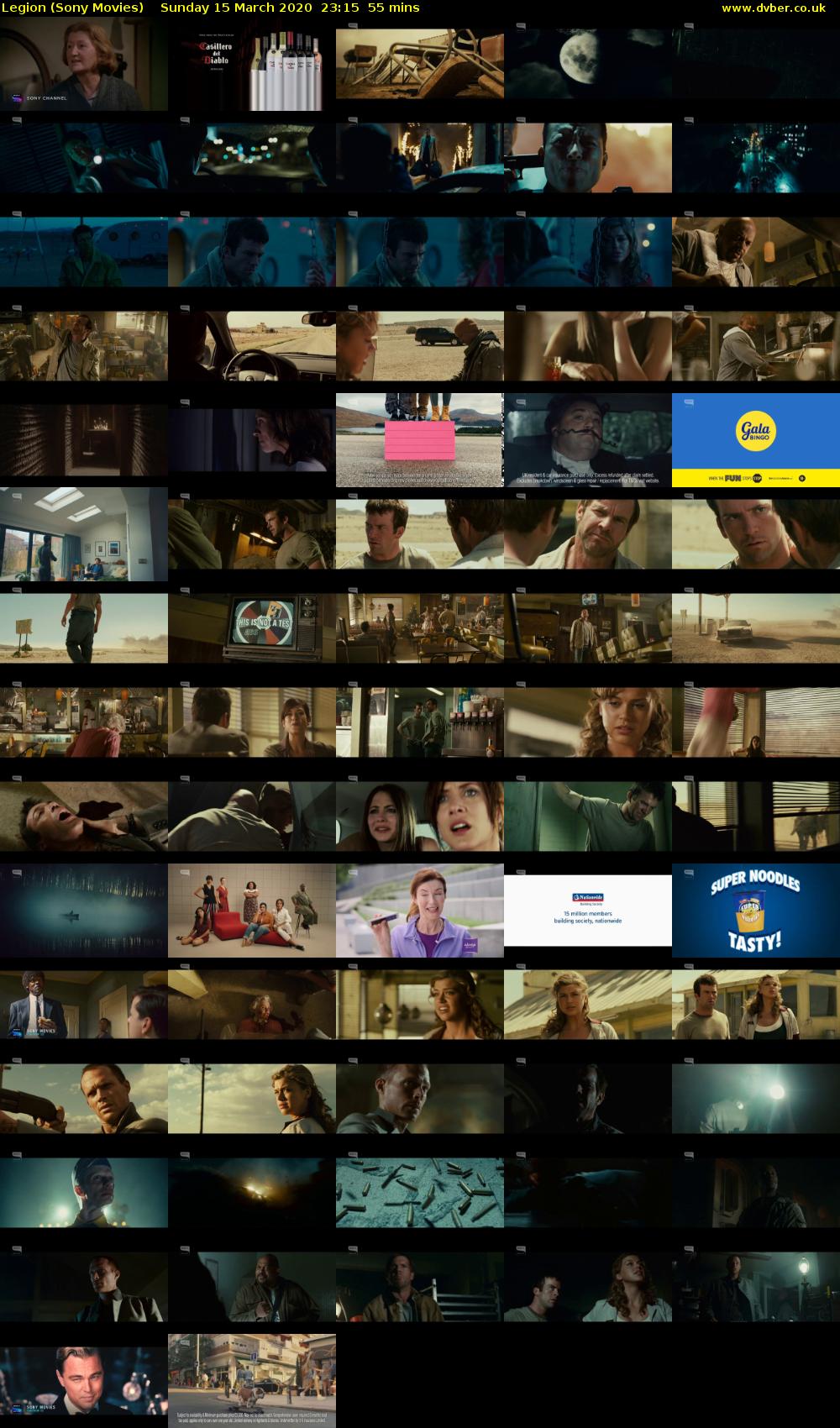 Legion (Sony Movies) Sunday 15 March 2020 23:15 - 00:10