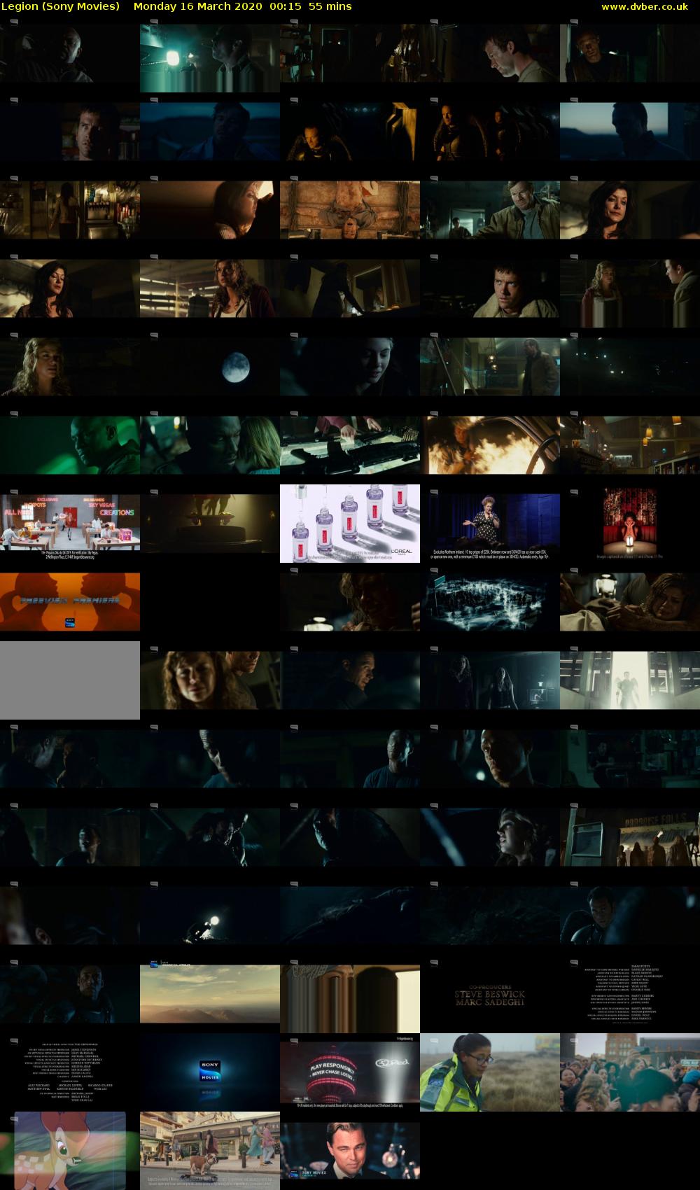 Legion (Sony Movies) Monday 16 March 2020 00:15 - 01:10