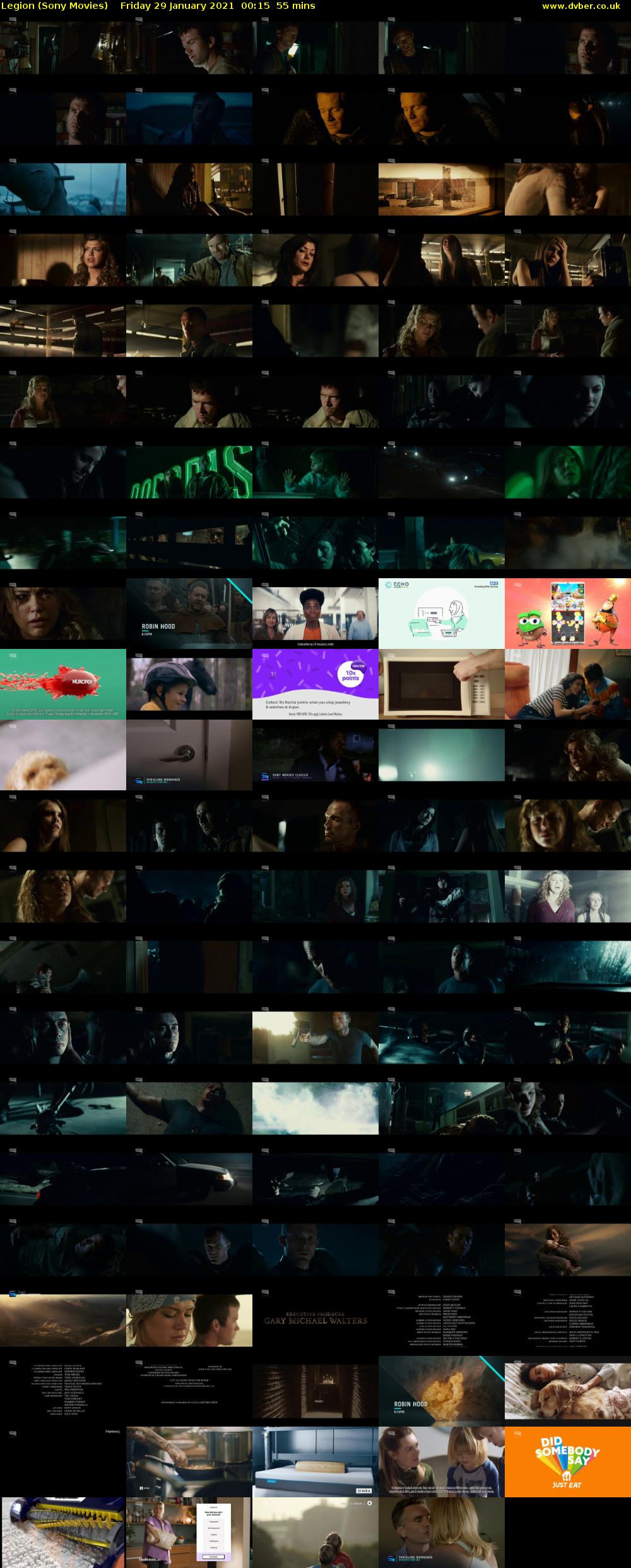 Legion (Sony Movies) Friday 29 January 2021 00:15 - 01:10