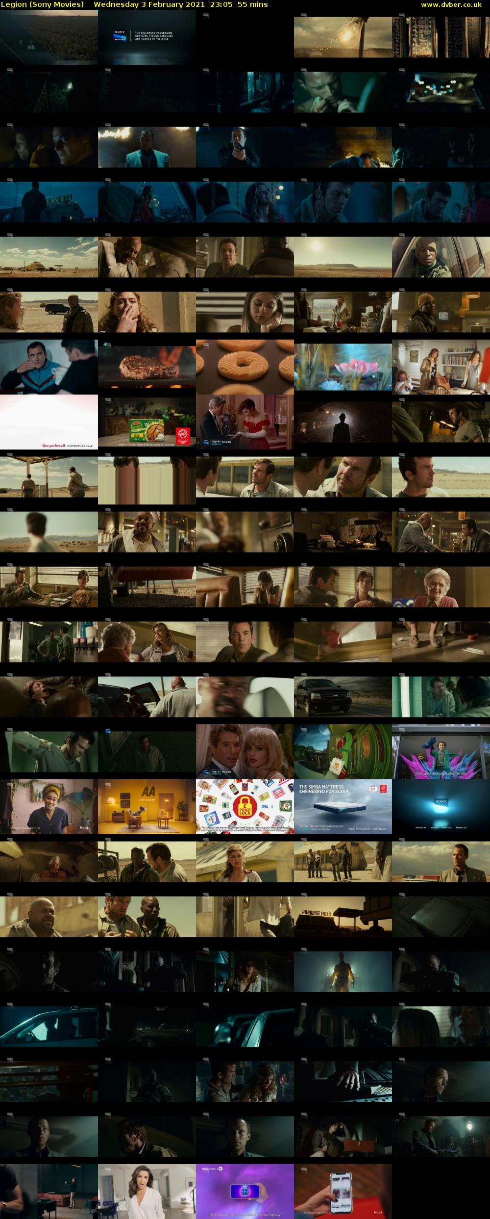 Legion (Sony Movies) Wednesday 3 February 2021 23:05 - 00:00