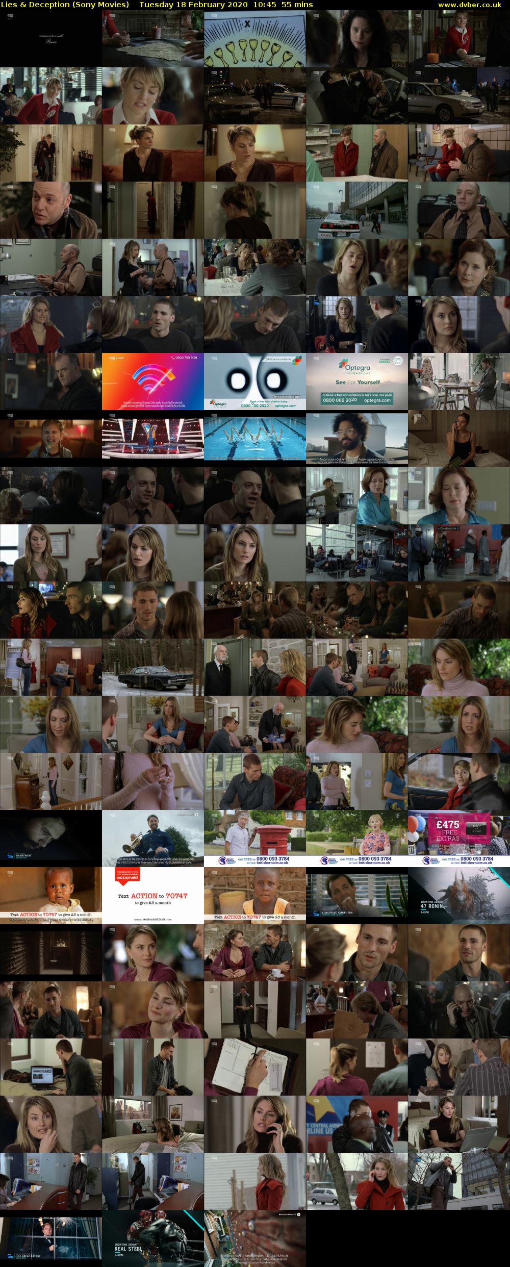 Lies & Deception (Sony Movies) Tuesday 18 February 2020 10:45 - 11:40