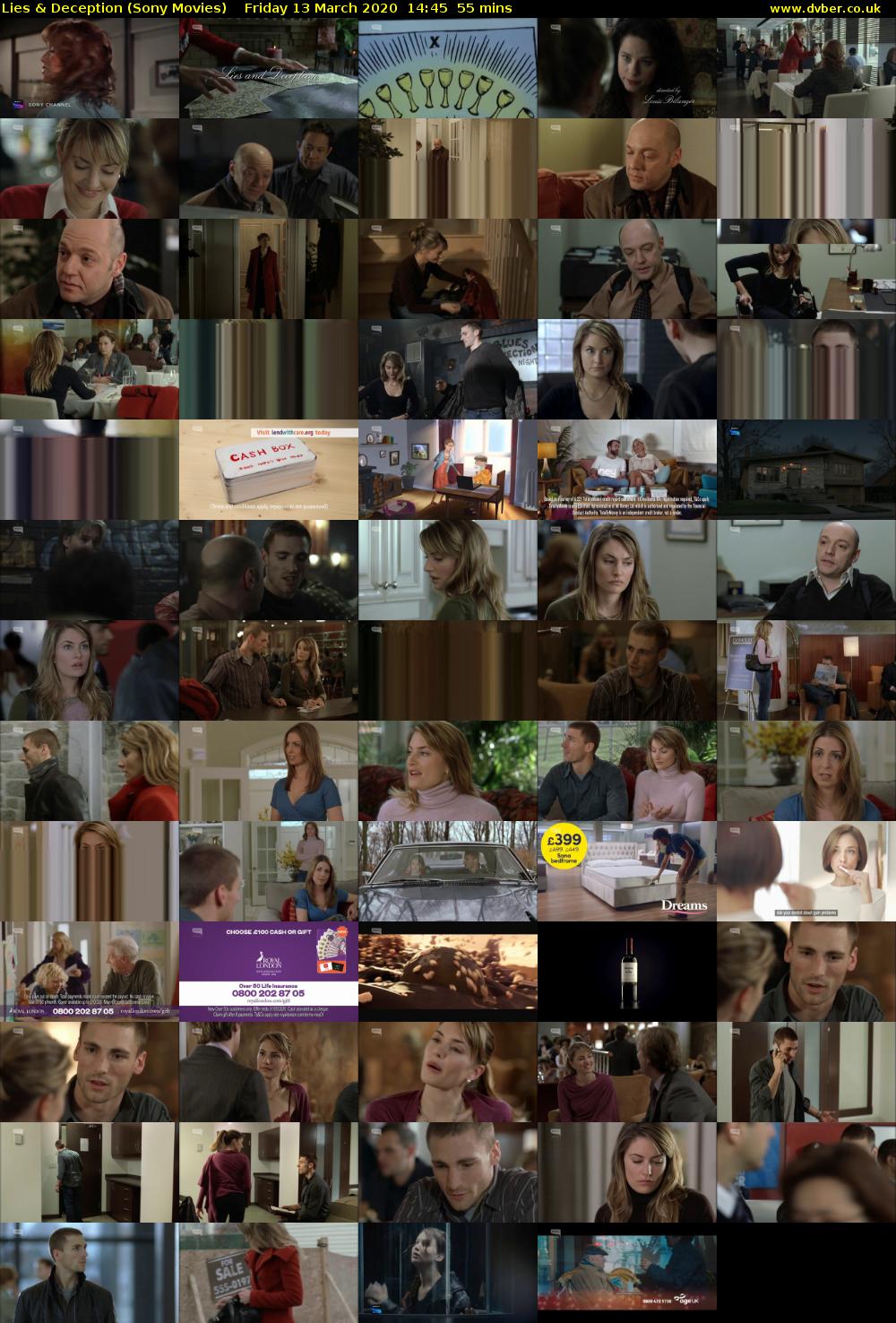 Lies & Deception (Sony Movies) Friday 13 March 2020 14:45 - 15:40