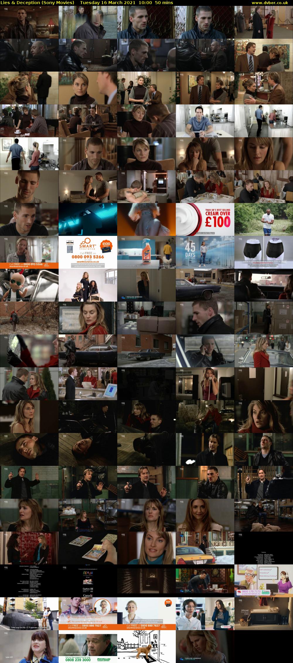 Lies & Deception (Sony Movies) Tuesday 16 March 2021 10:00 - 10:50
