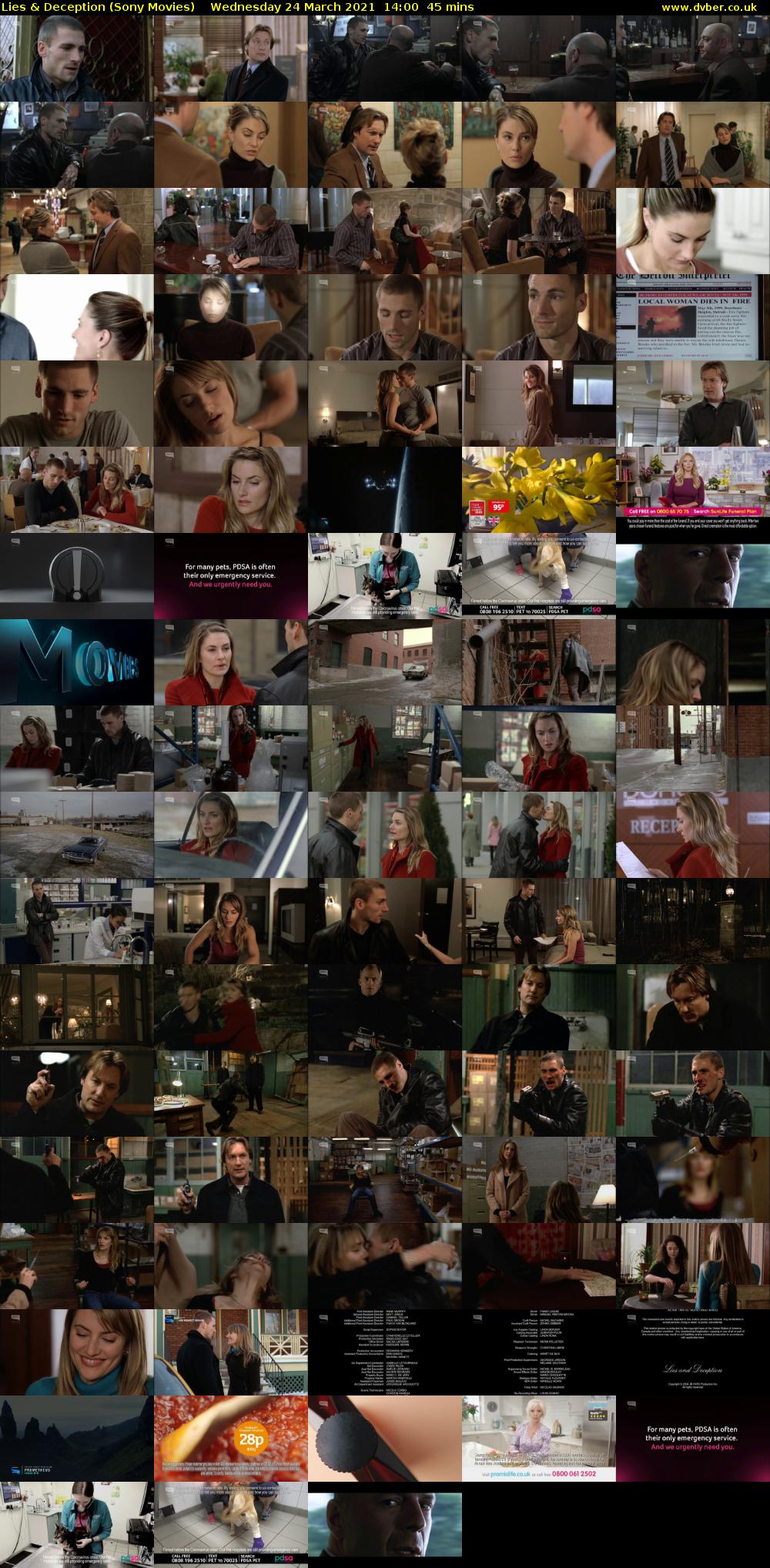 Lies & Deception (Sony Movies) Wednesday 24 March 2021 14:00 - 14:45