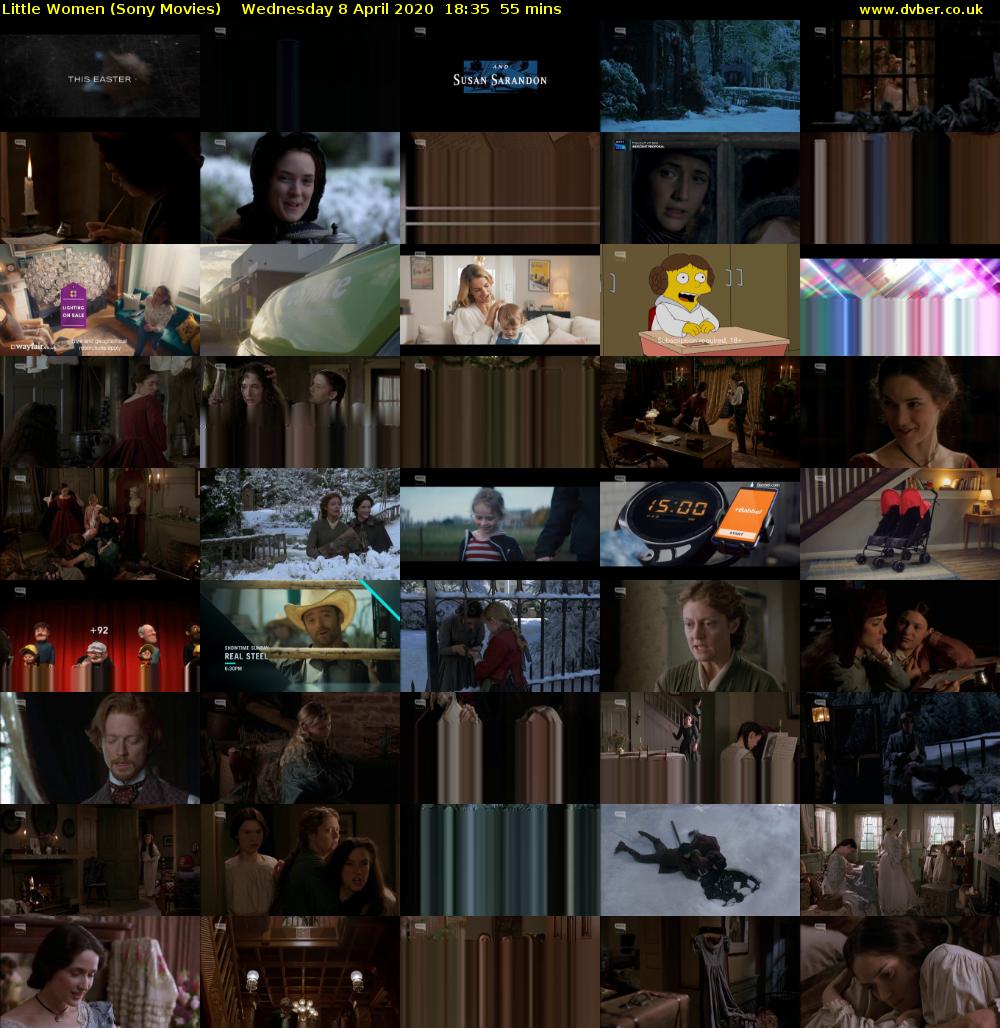 Little Women (Sony Movies) Wednesday 8 April 2020 18:35 - 19:30