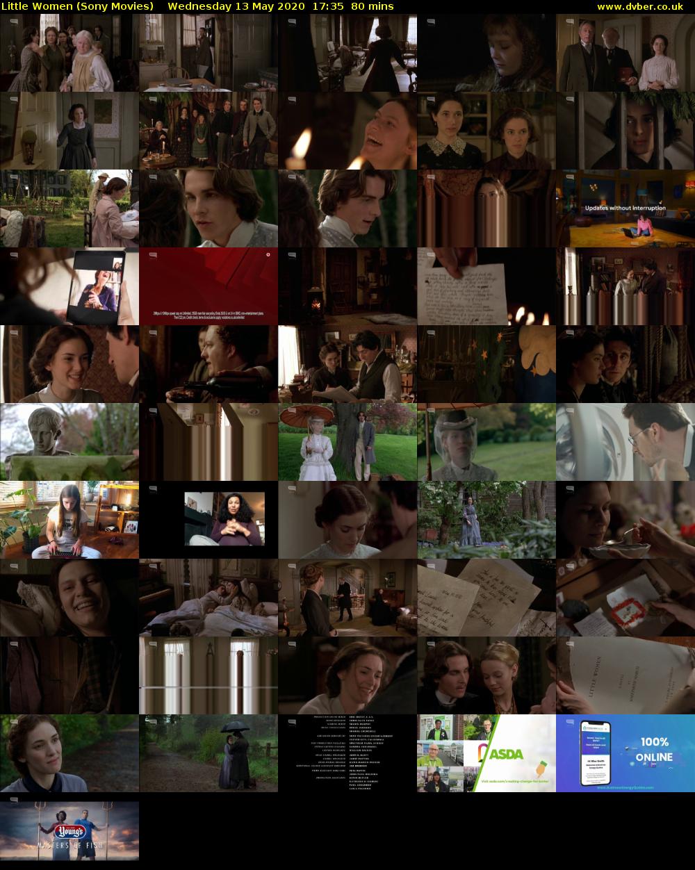 Little Women (Sony Movies) Wednesday 13 May 2020 17:35 - 18:55