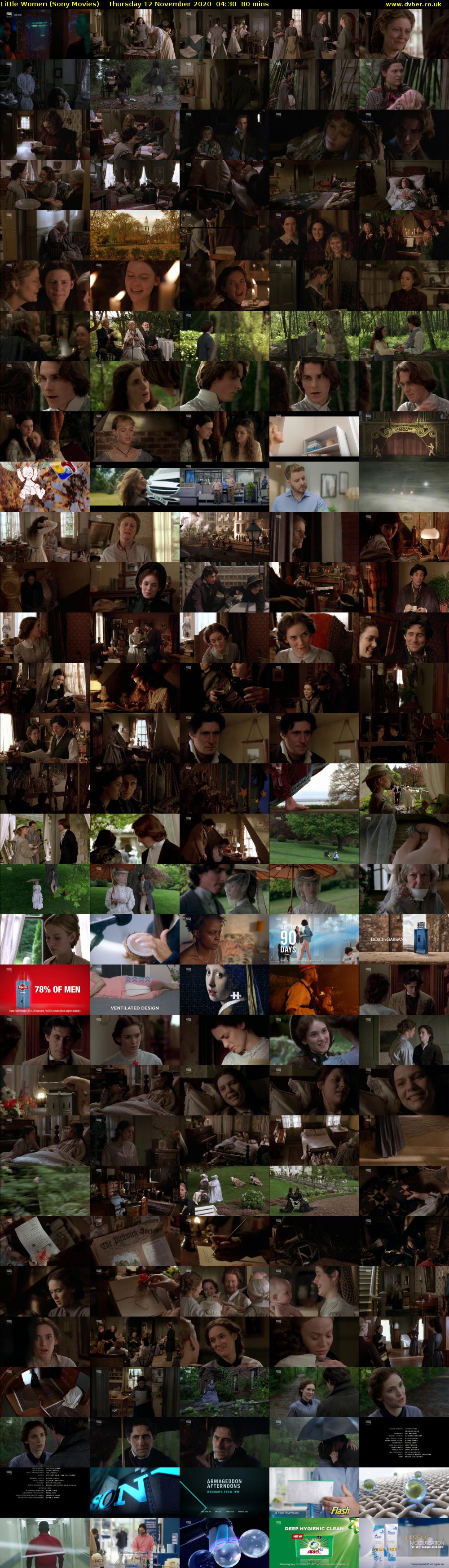 Little Women (Sony Movies) Thursday 12 November 2020 04:30 - 05:50