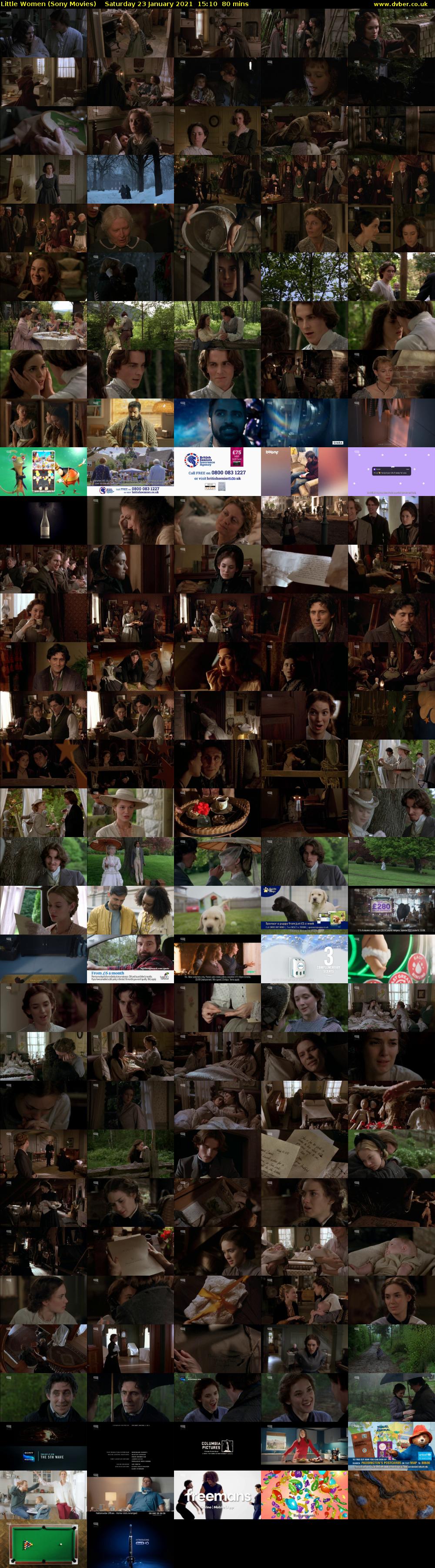 Little Women (Sony Movies) Saturday 23 January 2021 15:10 - 16:30