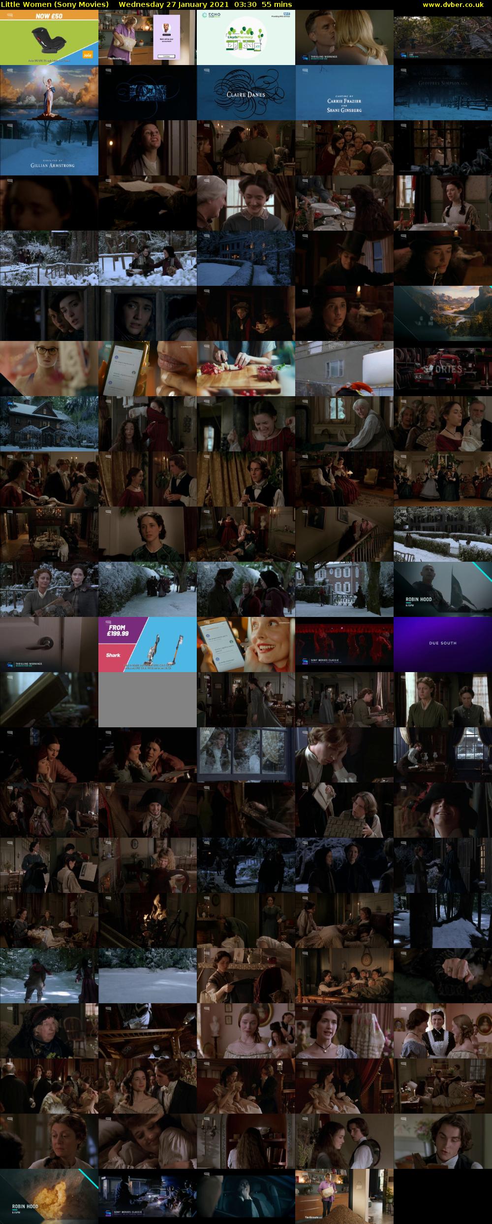 Little Women (Sony Movies) Wednesday 27 January 2021 03:30 - 04:25