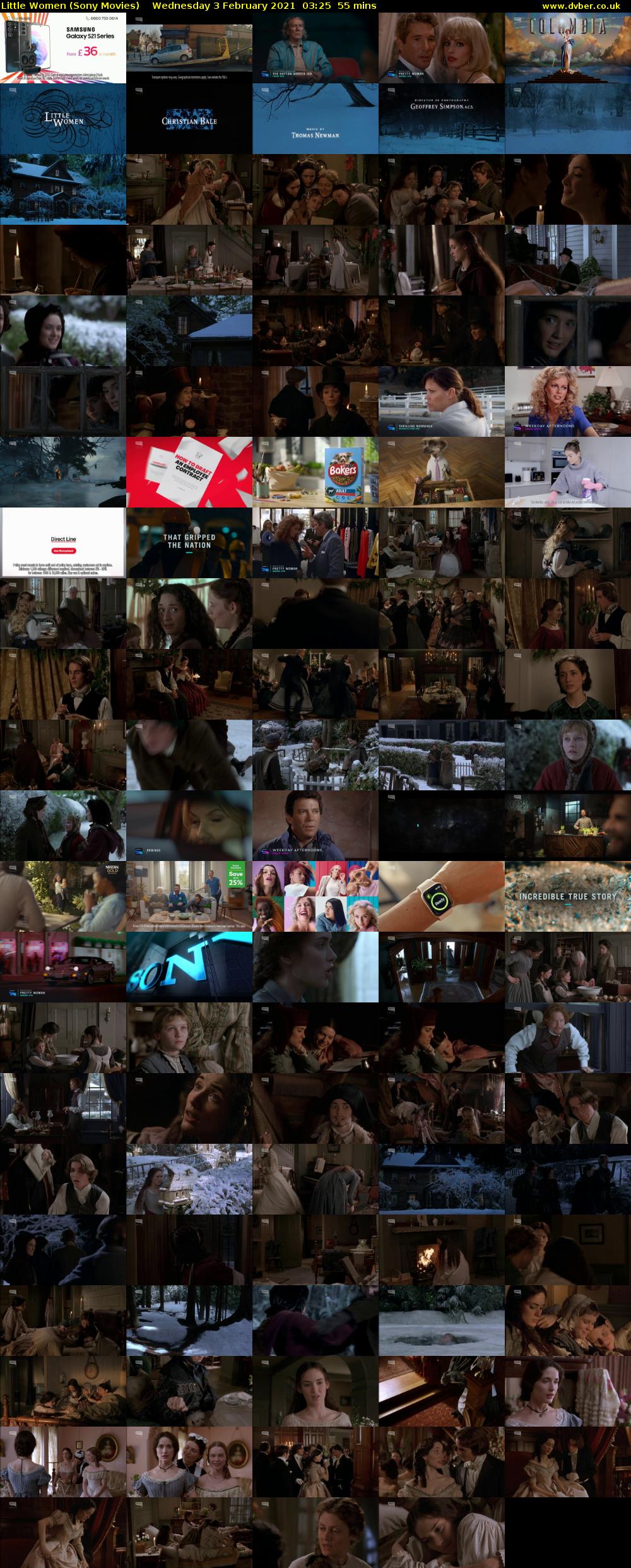 Little Women (Sony Movies) Wednesday 3 February 2021 03:25 - 04:20
