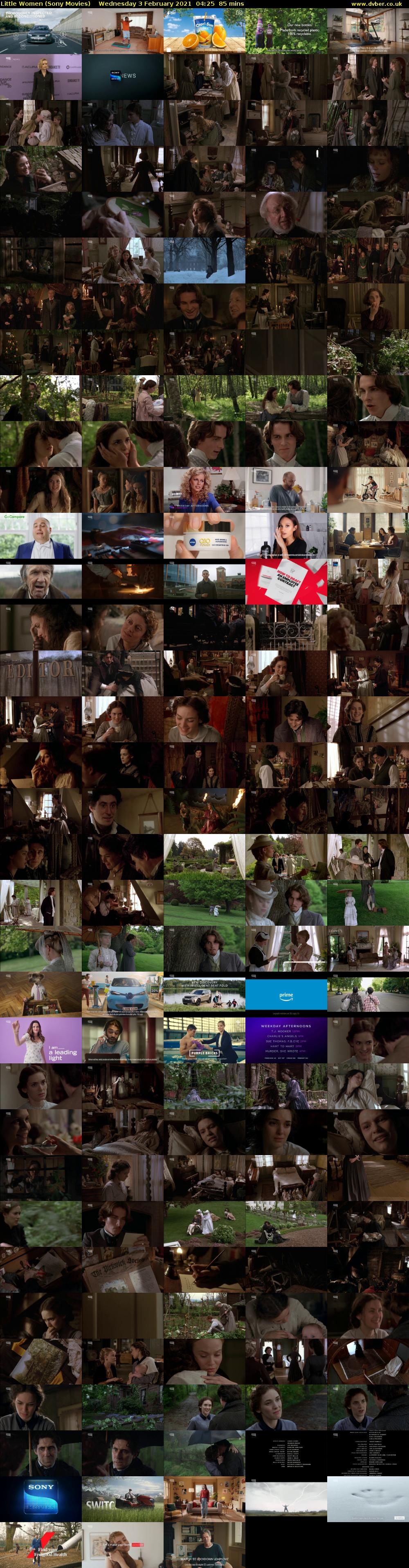 Little Women (Sony Movies) Wednesday 3 February 2021 04:25 - 05:50