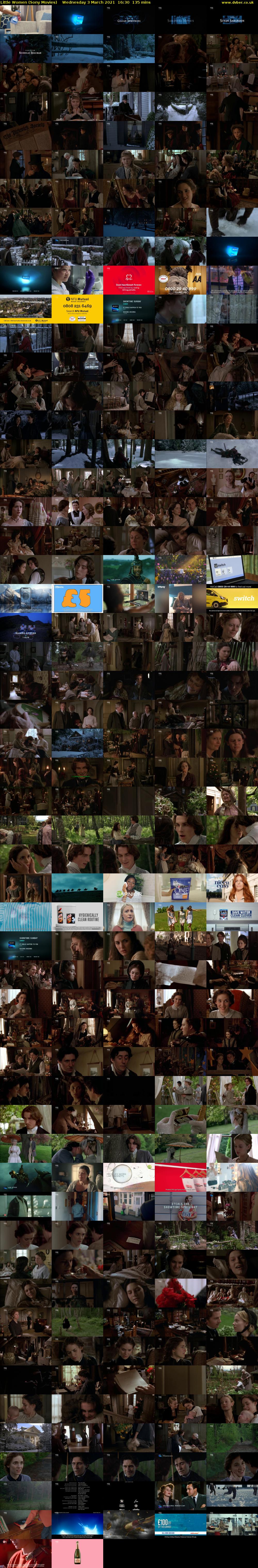 Little Women (Sony Movies) Wednesday 3 March 2021 16:30 - 18:45