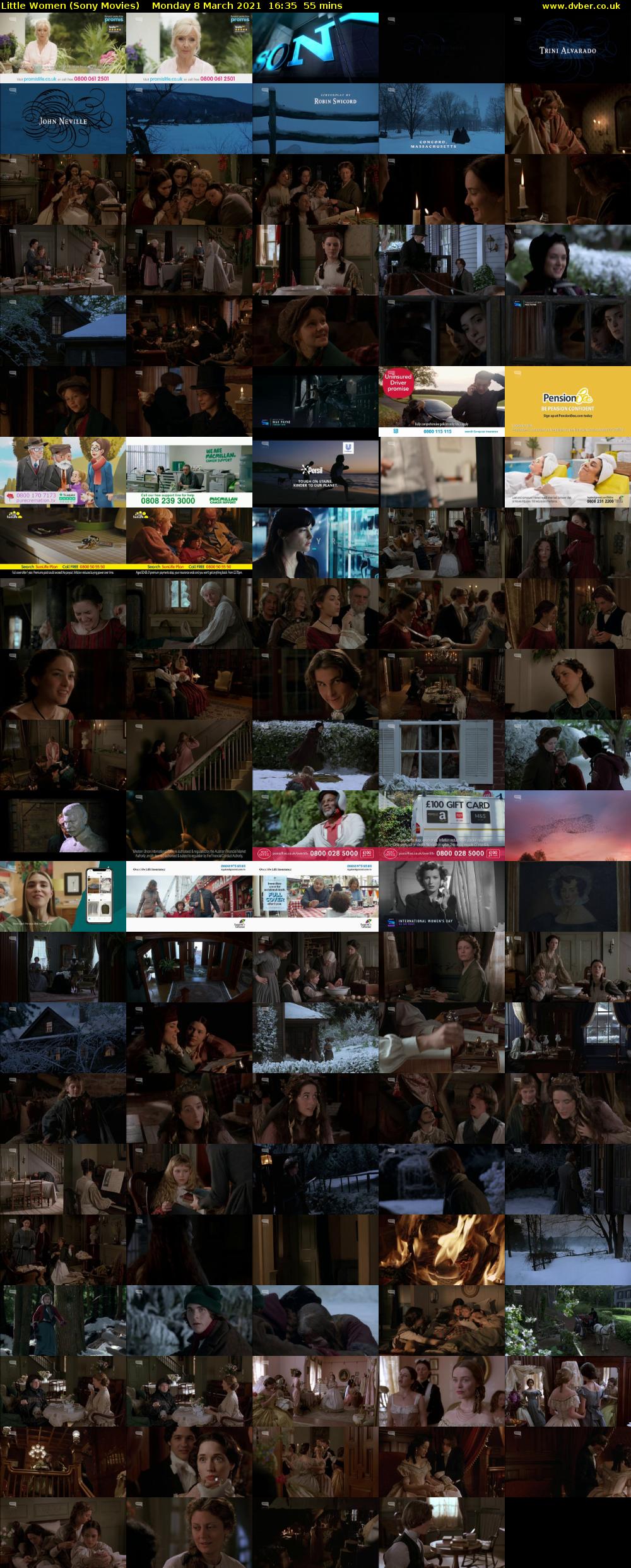 Little Women (Sony Movies) Monday 8 March 2021 16:35 - 17:30