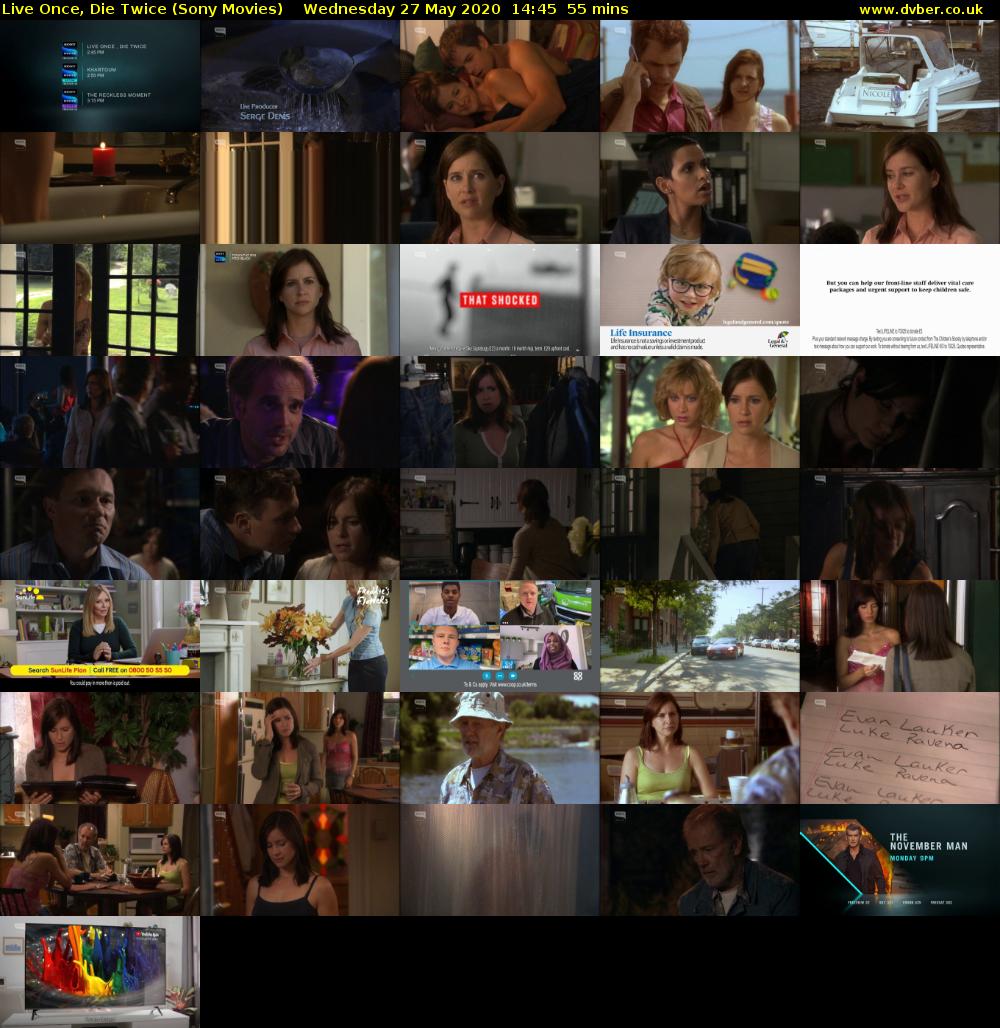 Live Once, Die Twice (Sony Movies) Wednesday 27 May 2020 14:45 - 15:40