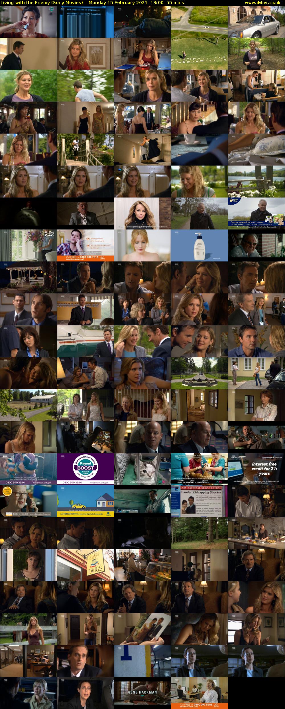 Living with the Enemy (Sony Movies) Monday 15 February 2021 13:00 - 13:55