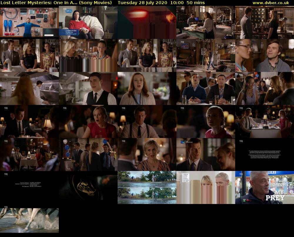 Lost Letter Mysteries: One In A... (Sony Movies) Tuesday 28 July 2020 10:00 - 10:50
