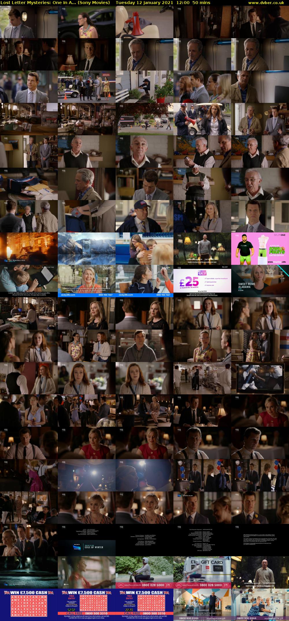 Lost Letter Mysteries: One In A... (Sony Movies) Tuesday 12 January 2021 12:00 - 12:50
