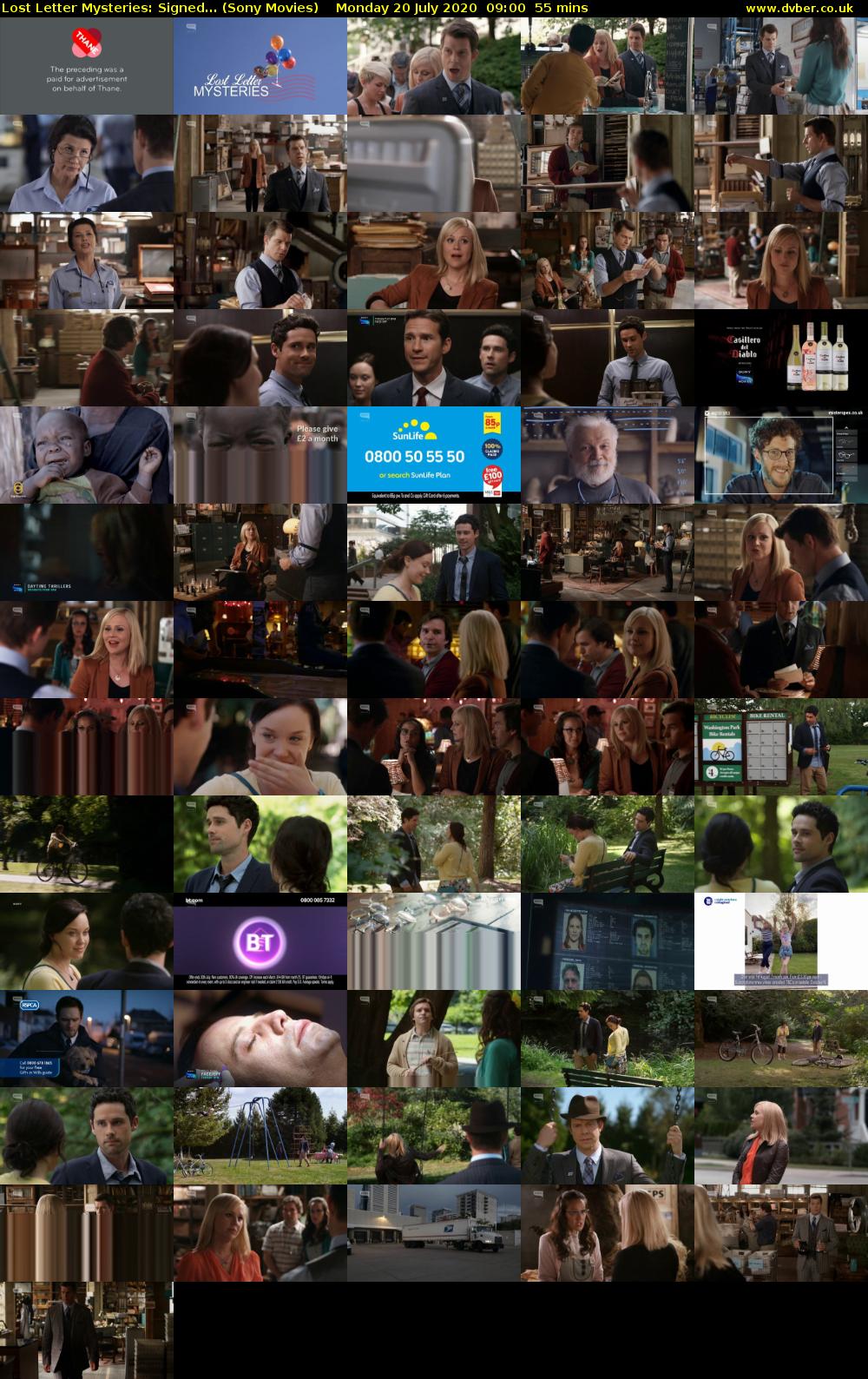 Lost Letter Mysteries: Signed... (Sony Movies) Monday 20 July 2020 09:00 - 09:55