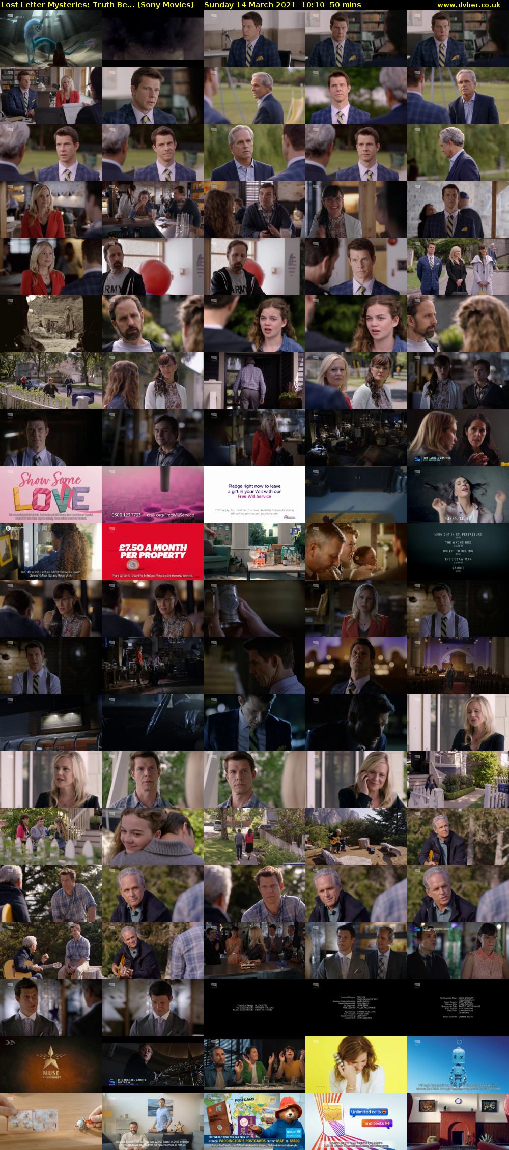 Lost Letter Mysteries: Truth Be... (Sony Movies) Sunday 14 March 2021 10:10 - 11:00