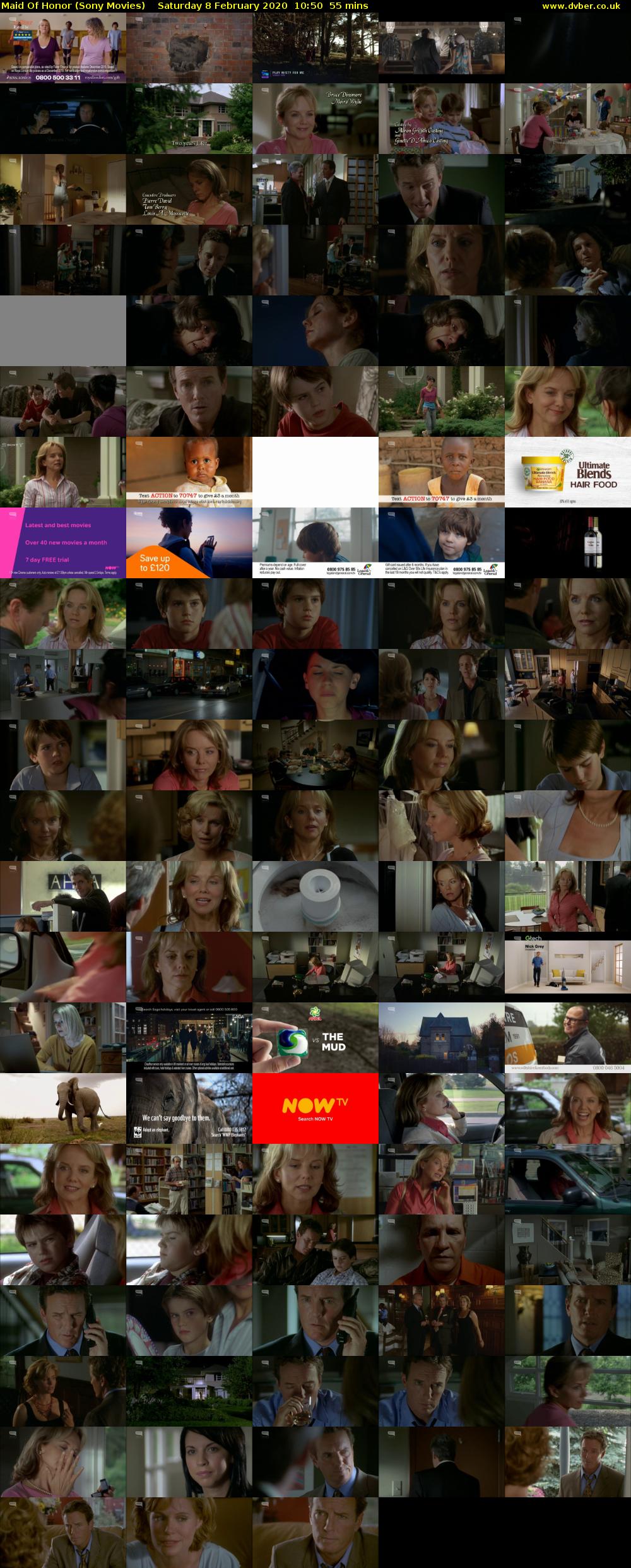 Maid Of Honor (Sony Movies) Saturday 8 February 2020 10:50 - 11:45