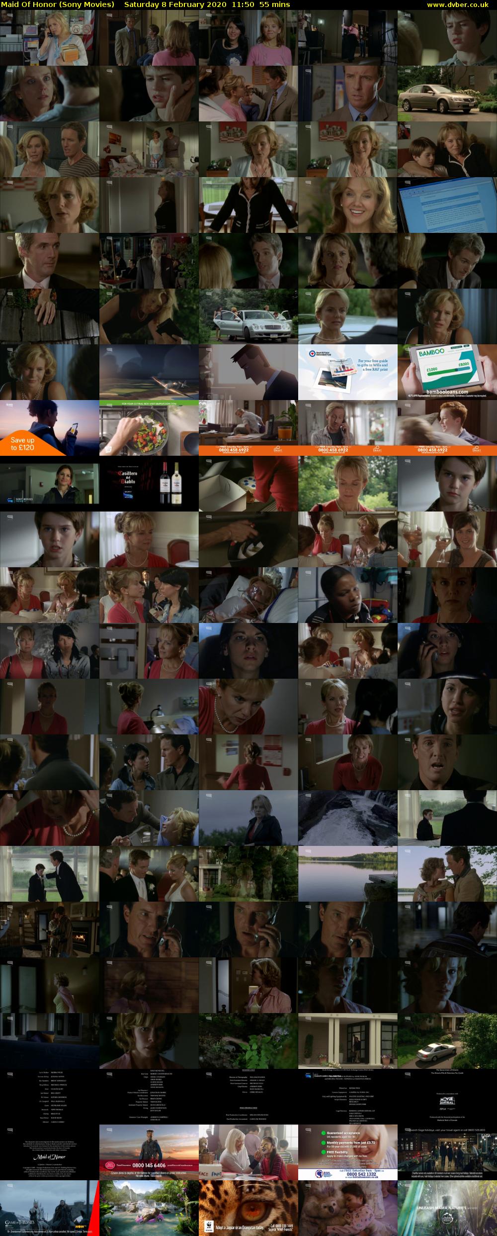 Maid Of Honor (Sony Movies) Saturday 8 February 2020 11:50 - 12:45