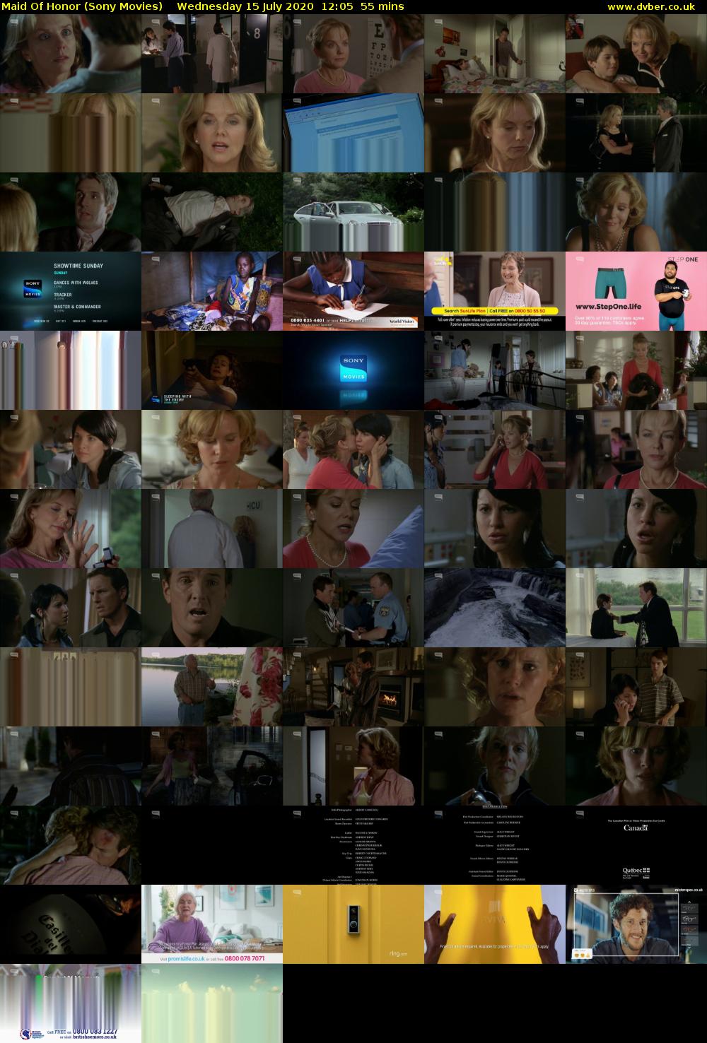 Maid Of Honor (Sony Movies) Wednesday 15 July 2020 12:05 - 13:00