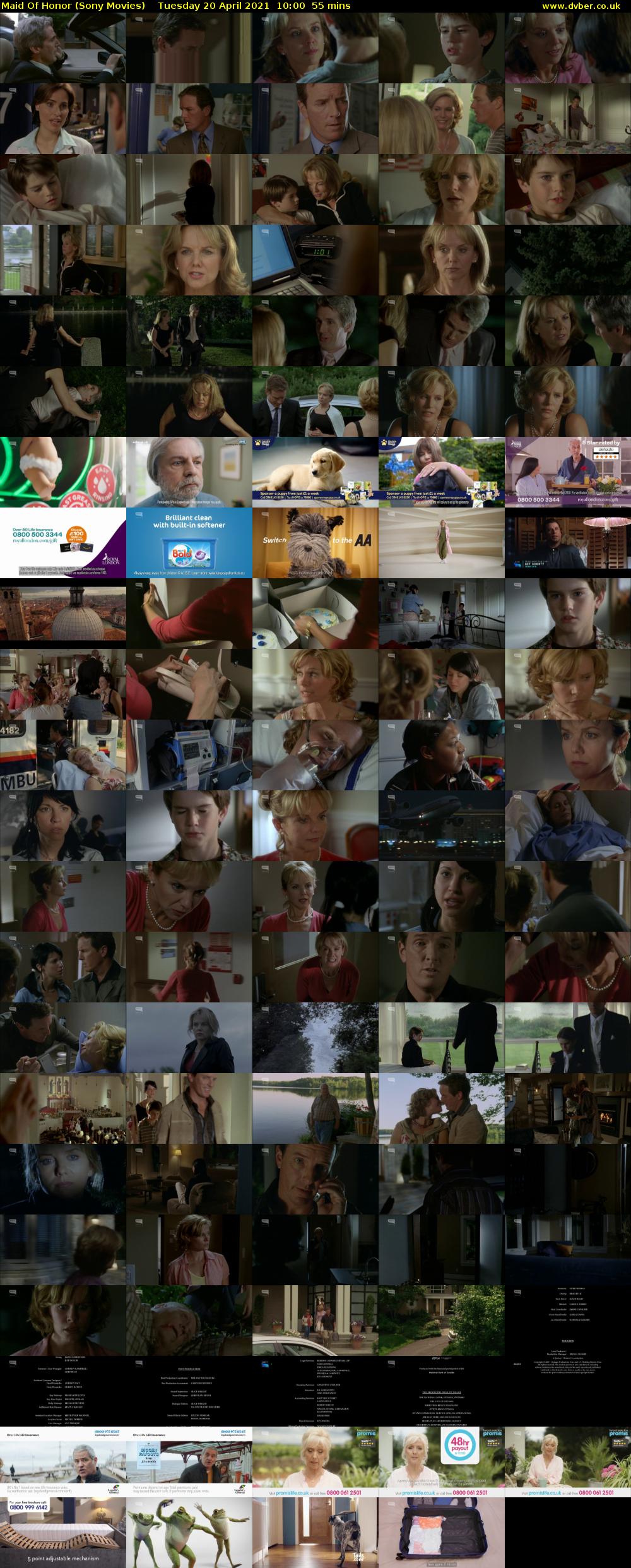 Maid Of Honor (Sony Movies) Tuesday 20 April 2021 10:00 - 10:55