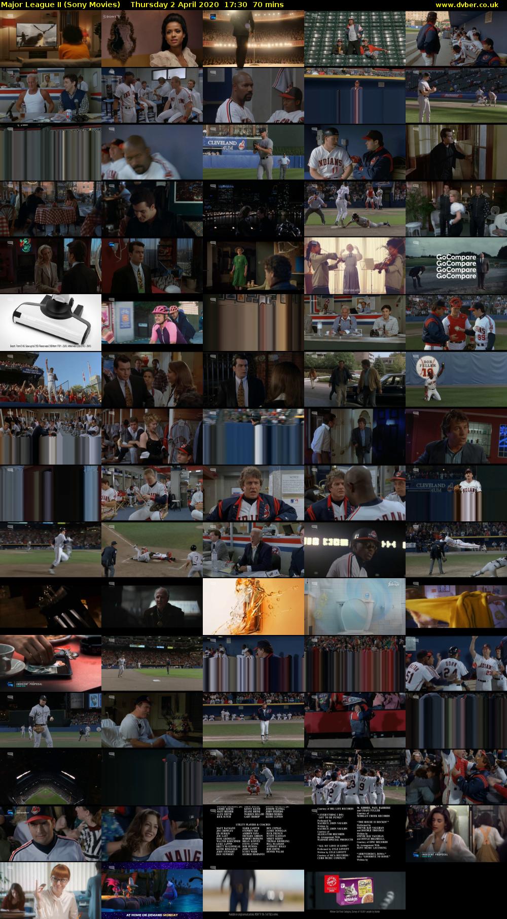 Major League II (Sony Movies) Thursday 2 April 2020 17:30 - 18:40