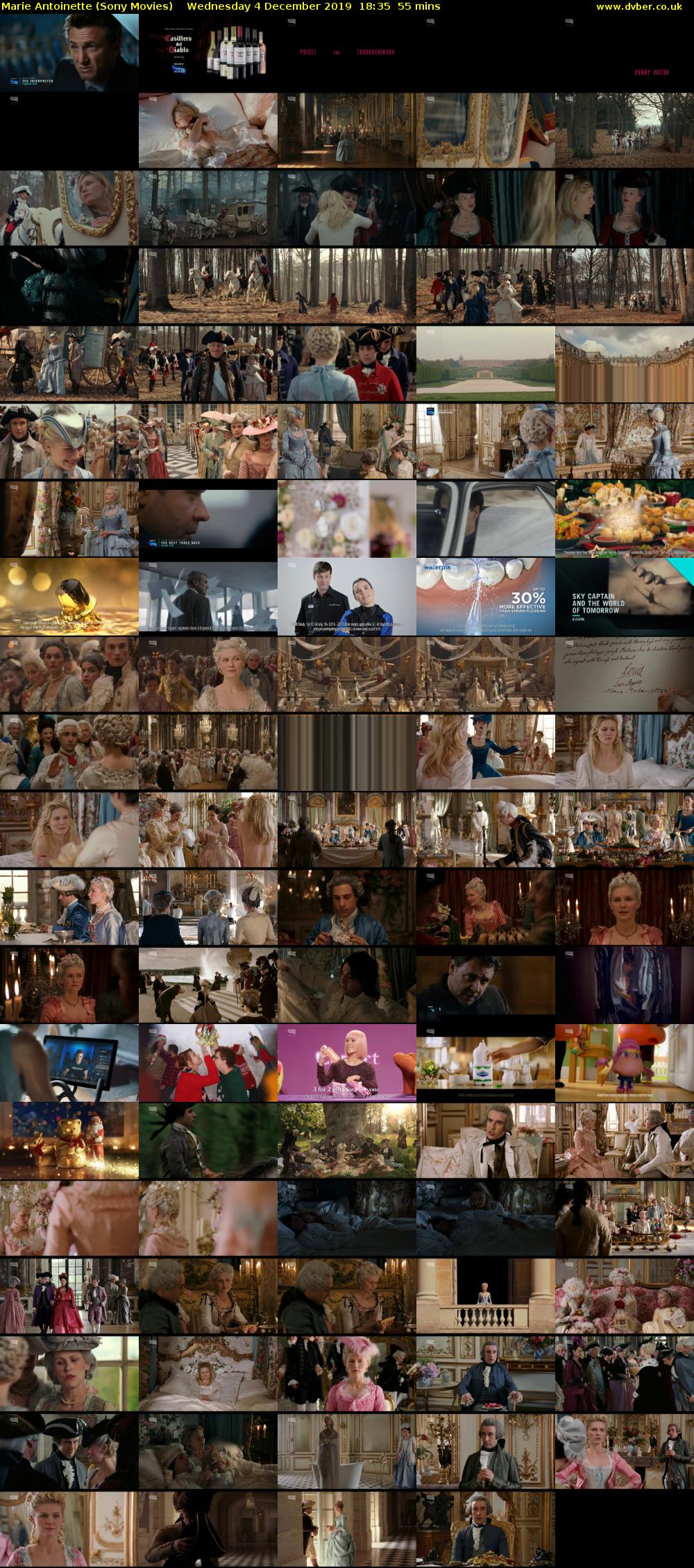 Marie Antoinette (Sony Movies) Wednesday 4 December 2019 18:35 - 19:30
