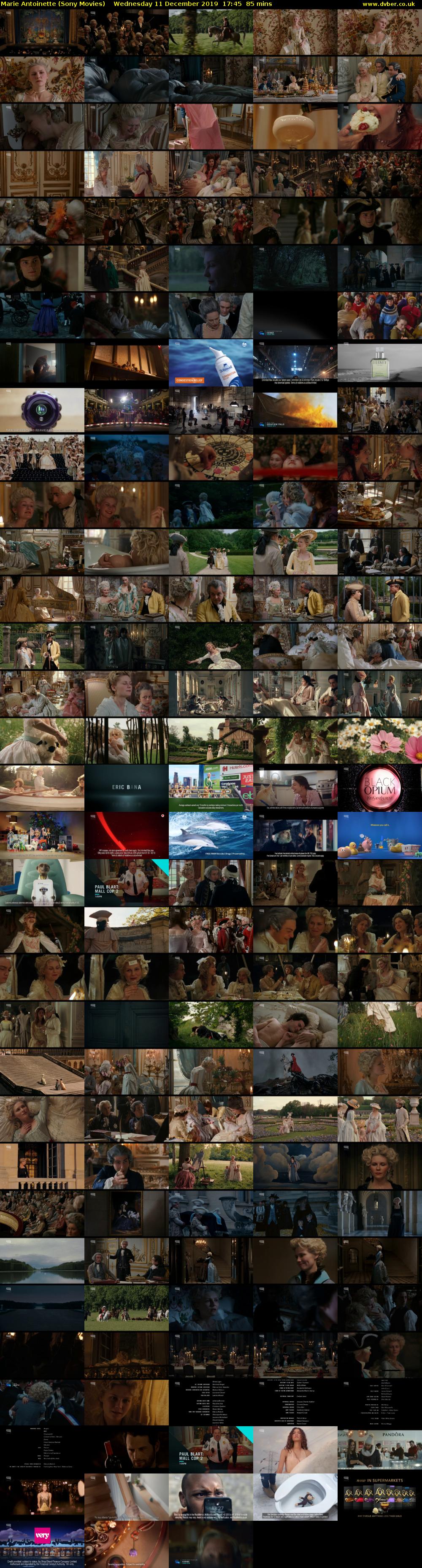Marie Antoinette (Sony Movies) Wednesday 11 December 2019 17:45 - 19:10