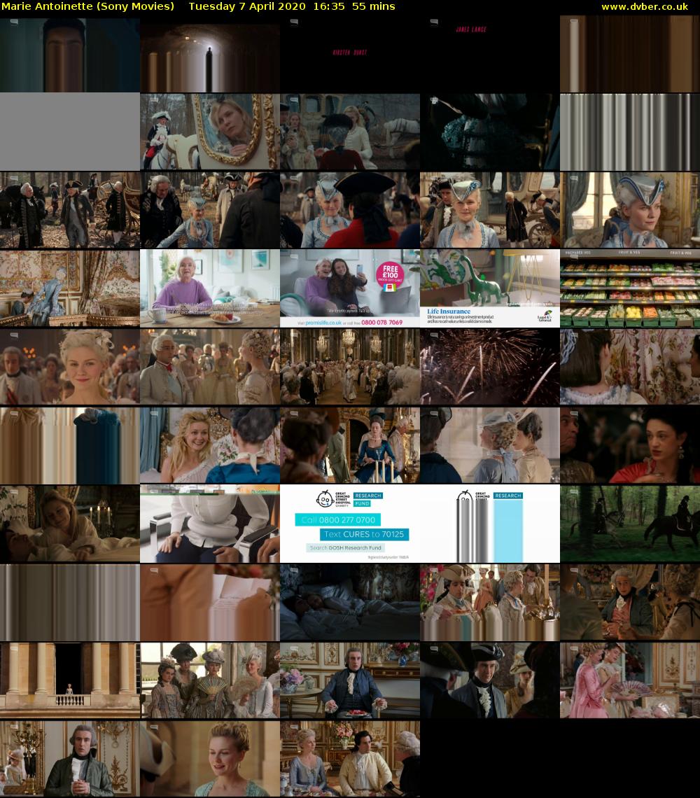 Marie Antoinette (Sony Movies) Tuesday 7 April 2020 16:35 - 17:30