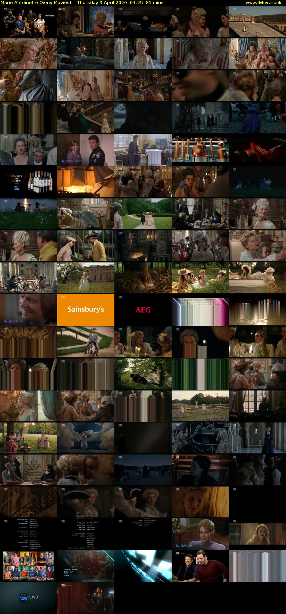 Marie Antoinette (Sony Movies) Thursday 9 April 2020 04:25 - 05:50