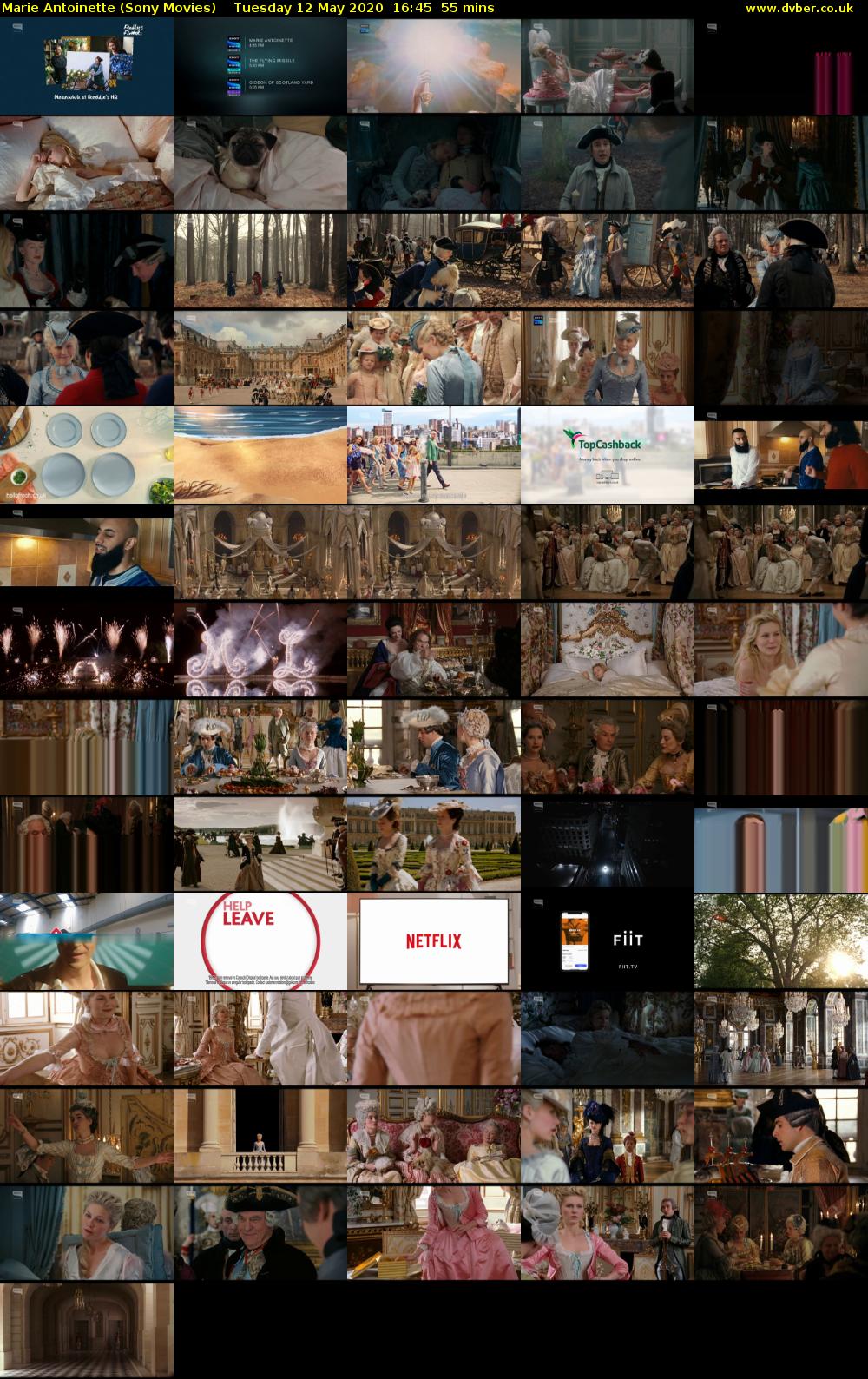 Marie Antoinette (Sony Movies) Tuesday 12 May 2020 16:45 - 17:40