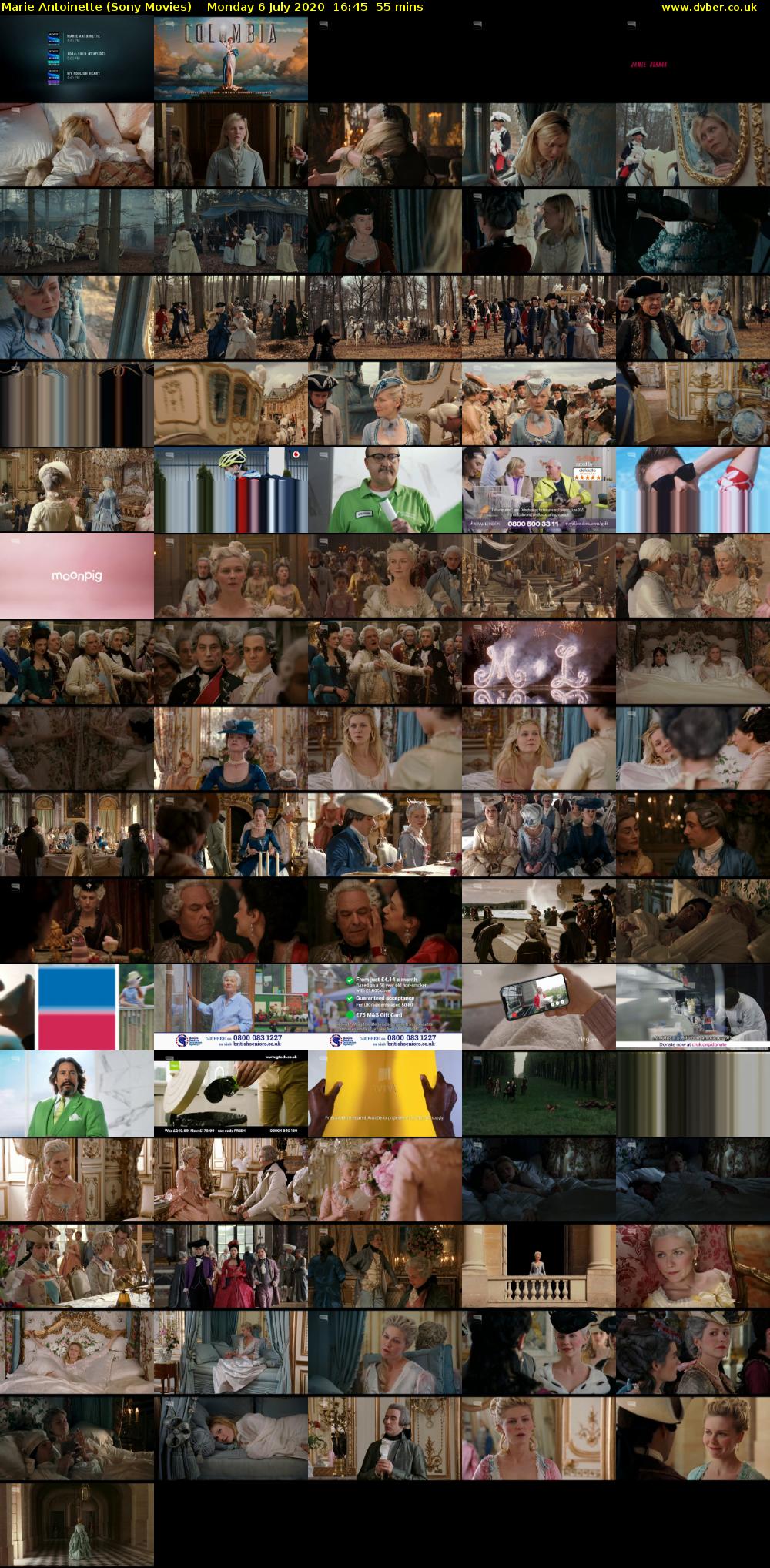 Marie Antoinette (Sony Movies) Monday 6 July 2020 16:45 - 17:40