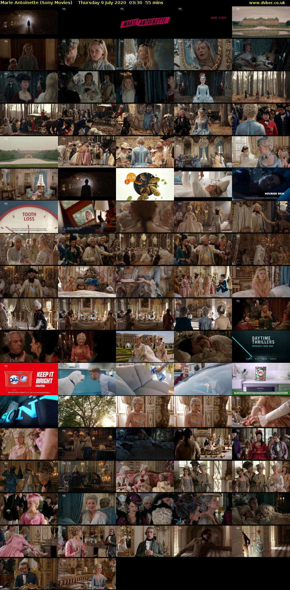 Marie Antoinette (Sony Movies) Thursday 9 July 2020 03:30 - 04:25
