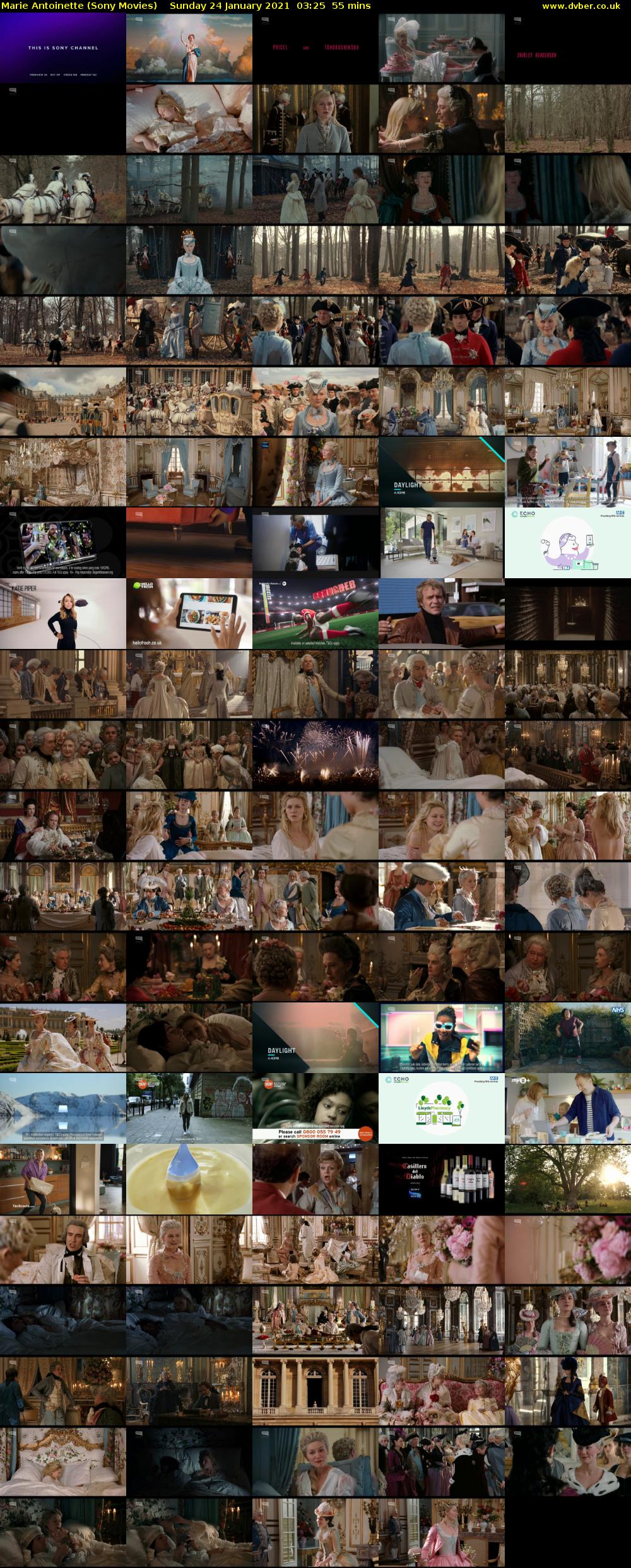 Marie Antoinette (Sony Movies) Sunday 24 January 2021 03:25 - 04:20