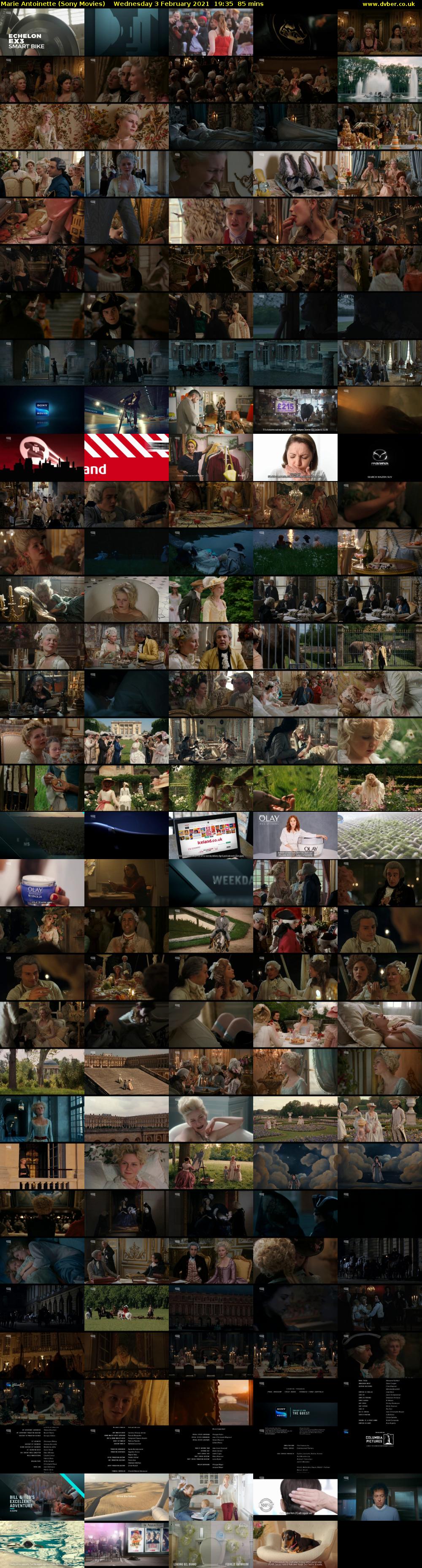 Marie Antoinette (Sony Movies) Wednesday 3 February 2021 19:35 - 21:00