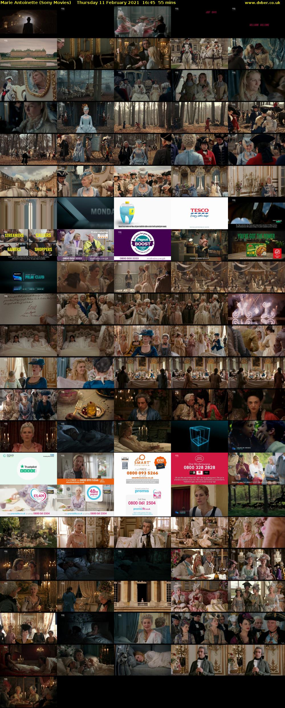 Marie Antoinette (Sony Movies) Thursday 11 February 2021 16:45 - 17:40