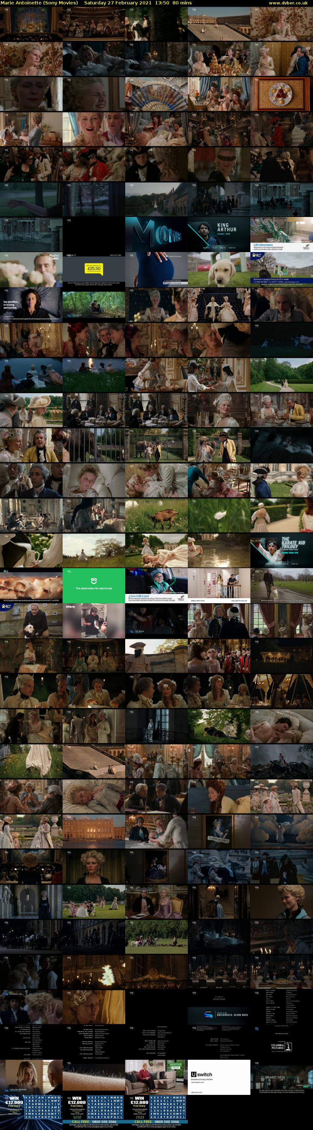 Marie Antoinette (Sony Movies) Saturday 27 February 2021 13:50 - 15:10