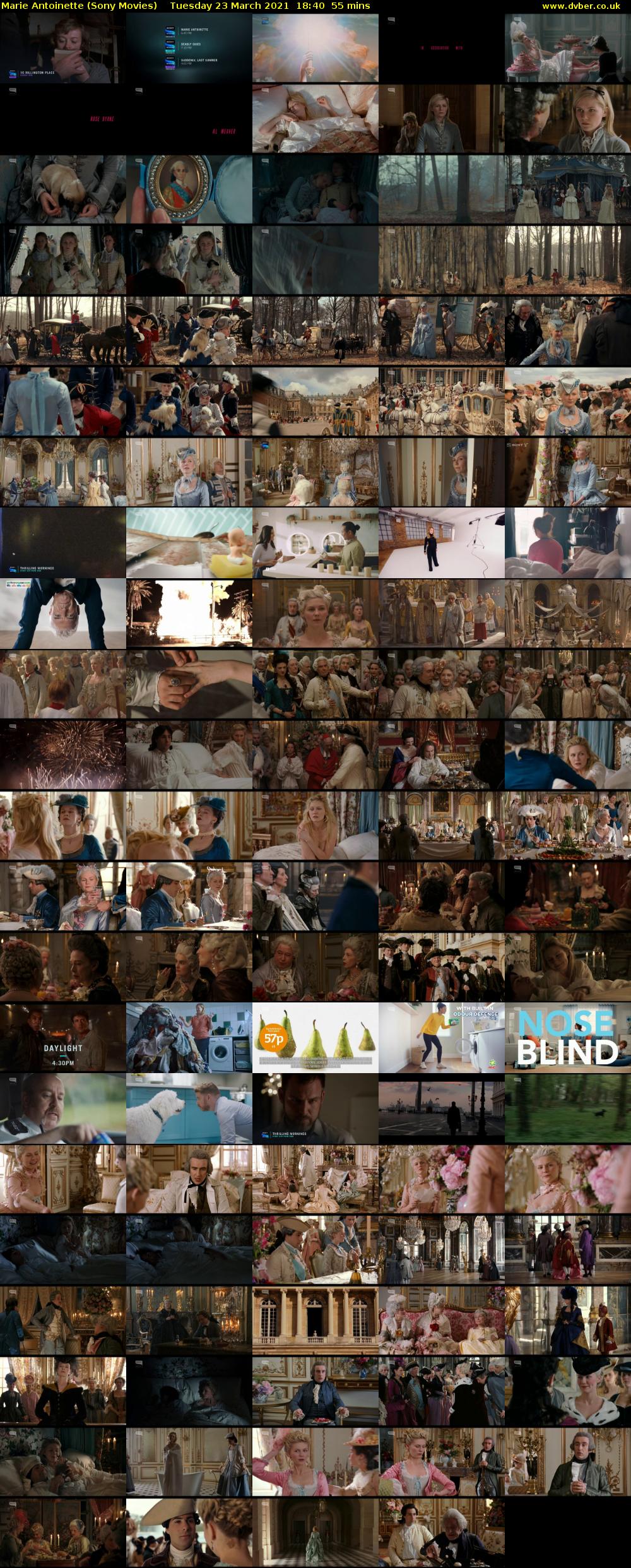 Marie Antoinette (Sony Movies) Tuesday 23 March 2021 18:40 - 19:35