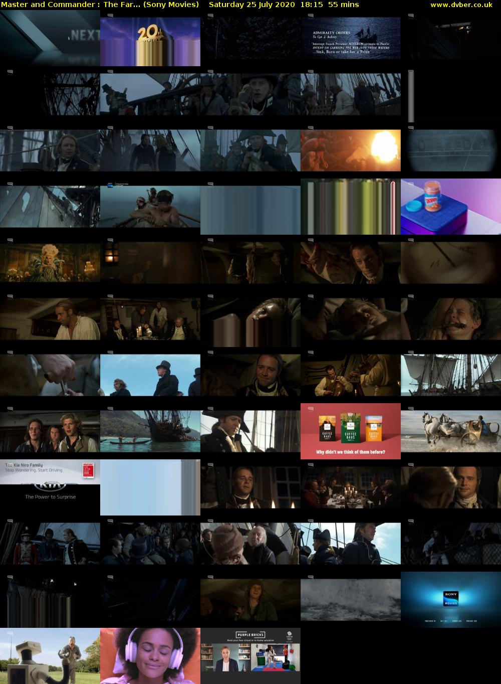 Master and Commander : The Far... (Sony Movies) Saturday 25 July 2020 18:15 - 19:10