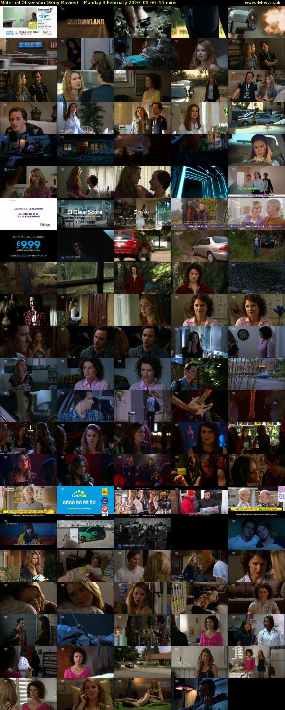 Maternal Obsession (Sony Movies) Monday 3 February 2020 09:00 - 09:55