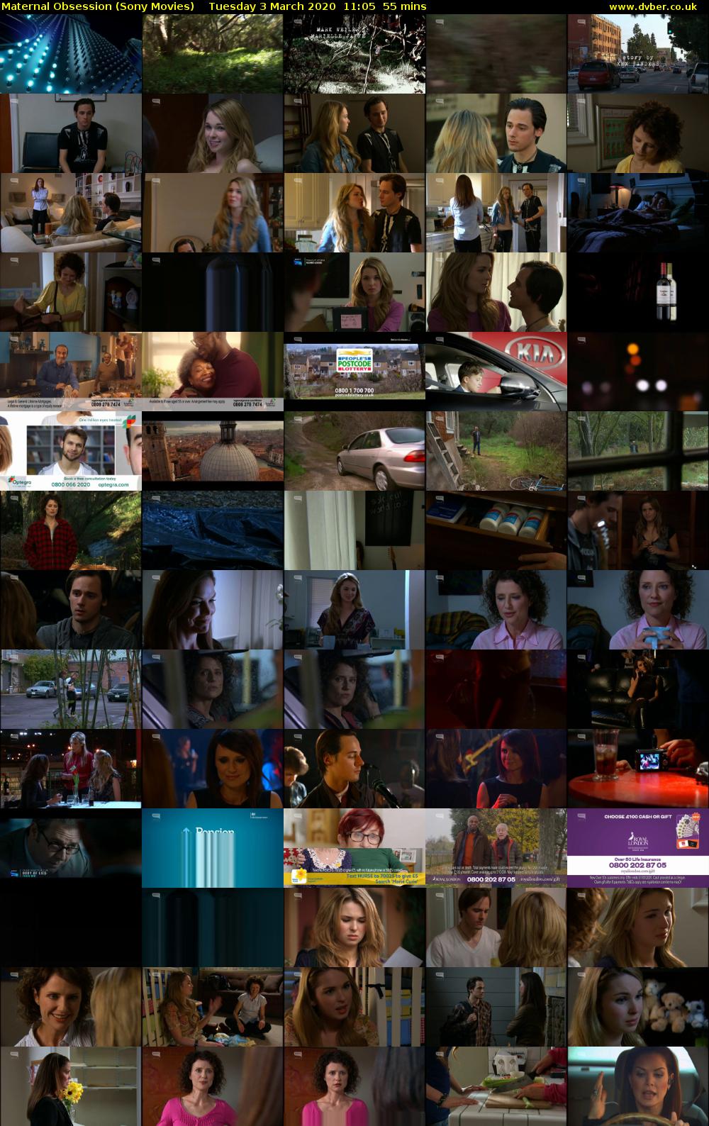 Maternal Obsession (Sony Movies) Tuesday 3 March 2020 11:05 - 12:00