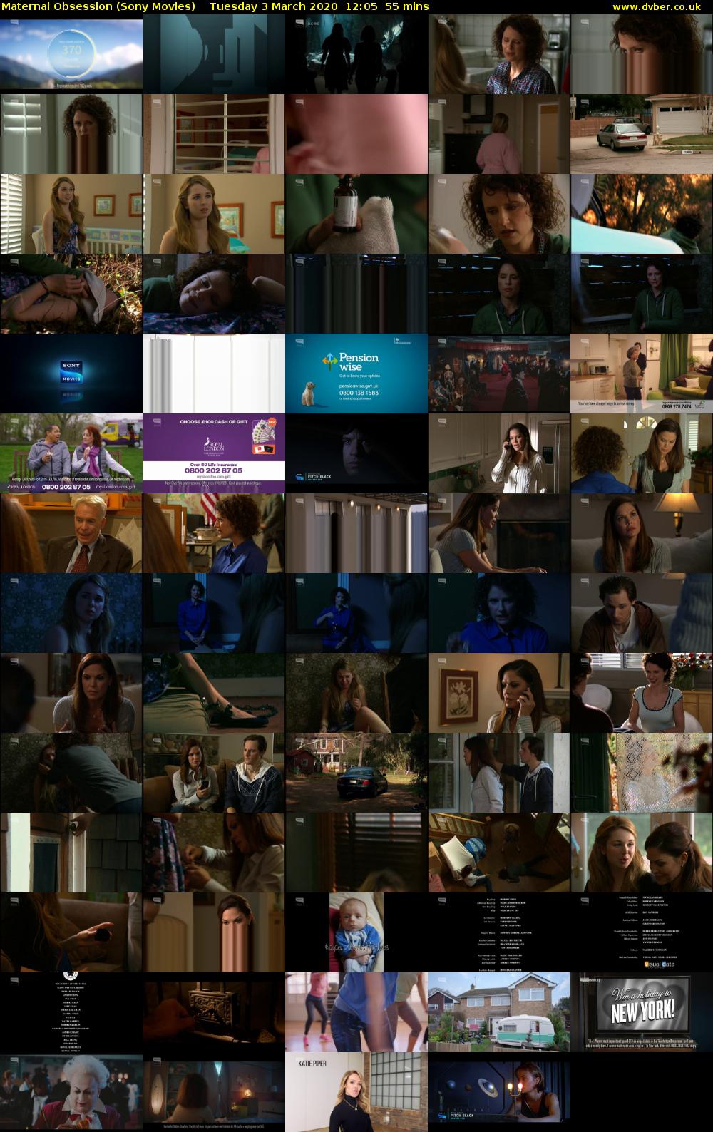 Maternal Obsession (Sony Movies) Tuesday 3 March 2020 12:05 - 13:00