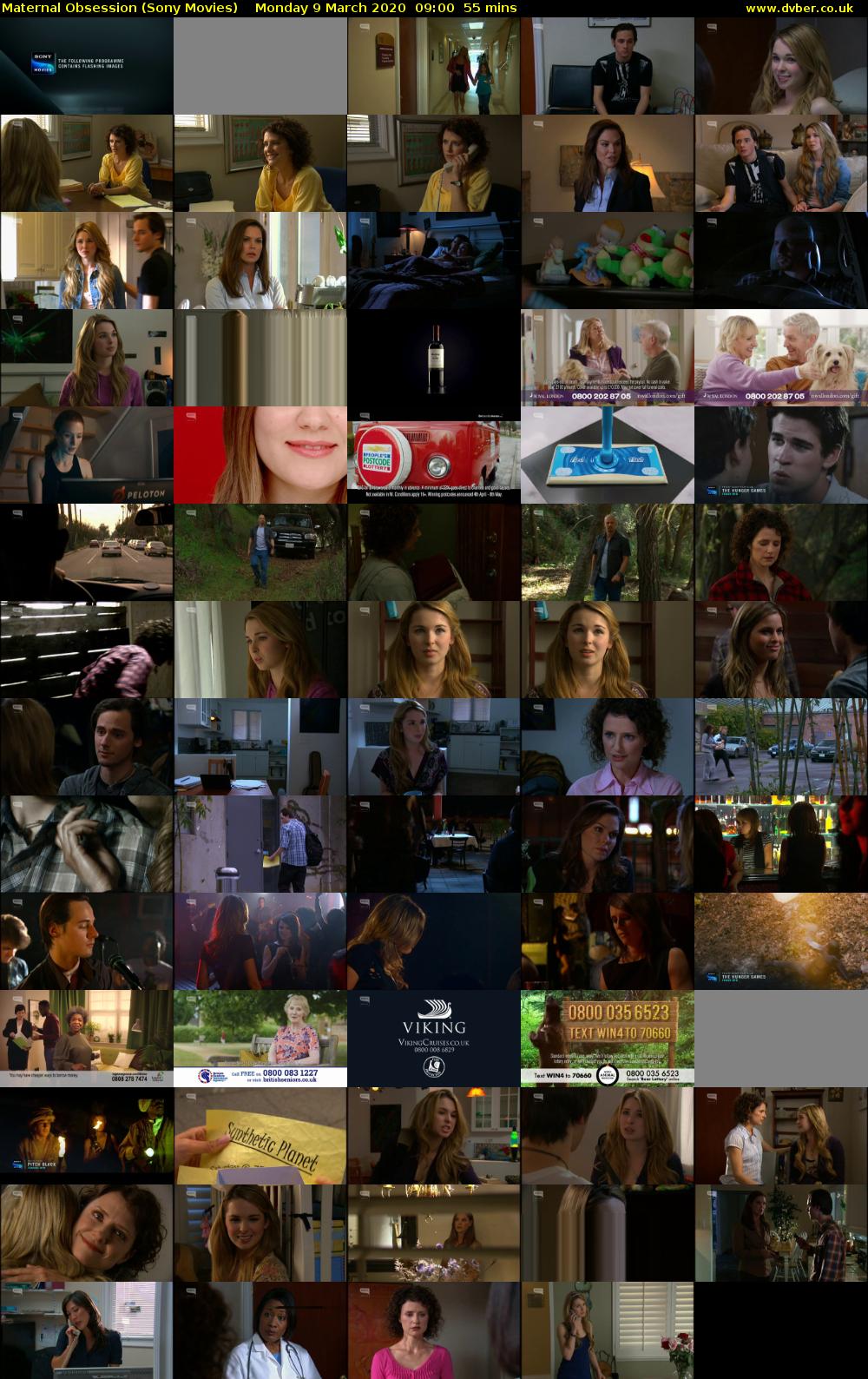 Maternal Obsession (Sony Movies) Monday 9 March 2020 09:00 - 09:55