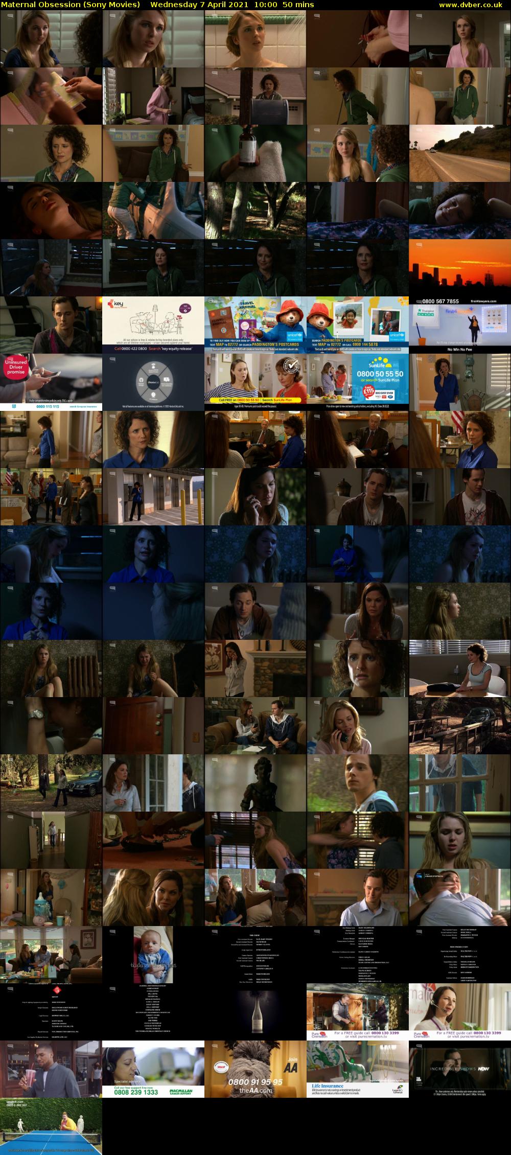 Maternal Obsession (Sony Movies) Wednesday 7 April 2021 10:00 - 10:50