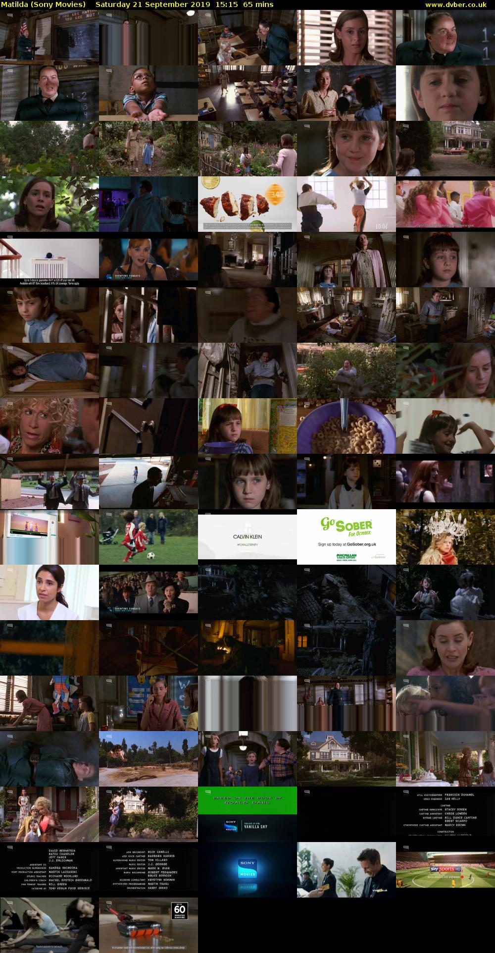 Matilda (Sony Movies) Saturday 21 September 2019 15:15 - 16:20